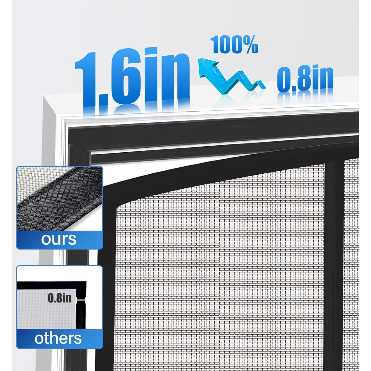 Puerta de Pantalla Magnética LONGEAS 72x80 cm Resistente