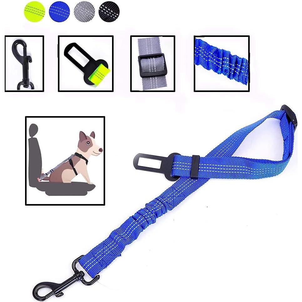 Cinturón de Seguridad para Perros PETPO Ajustable Azul