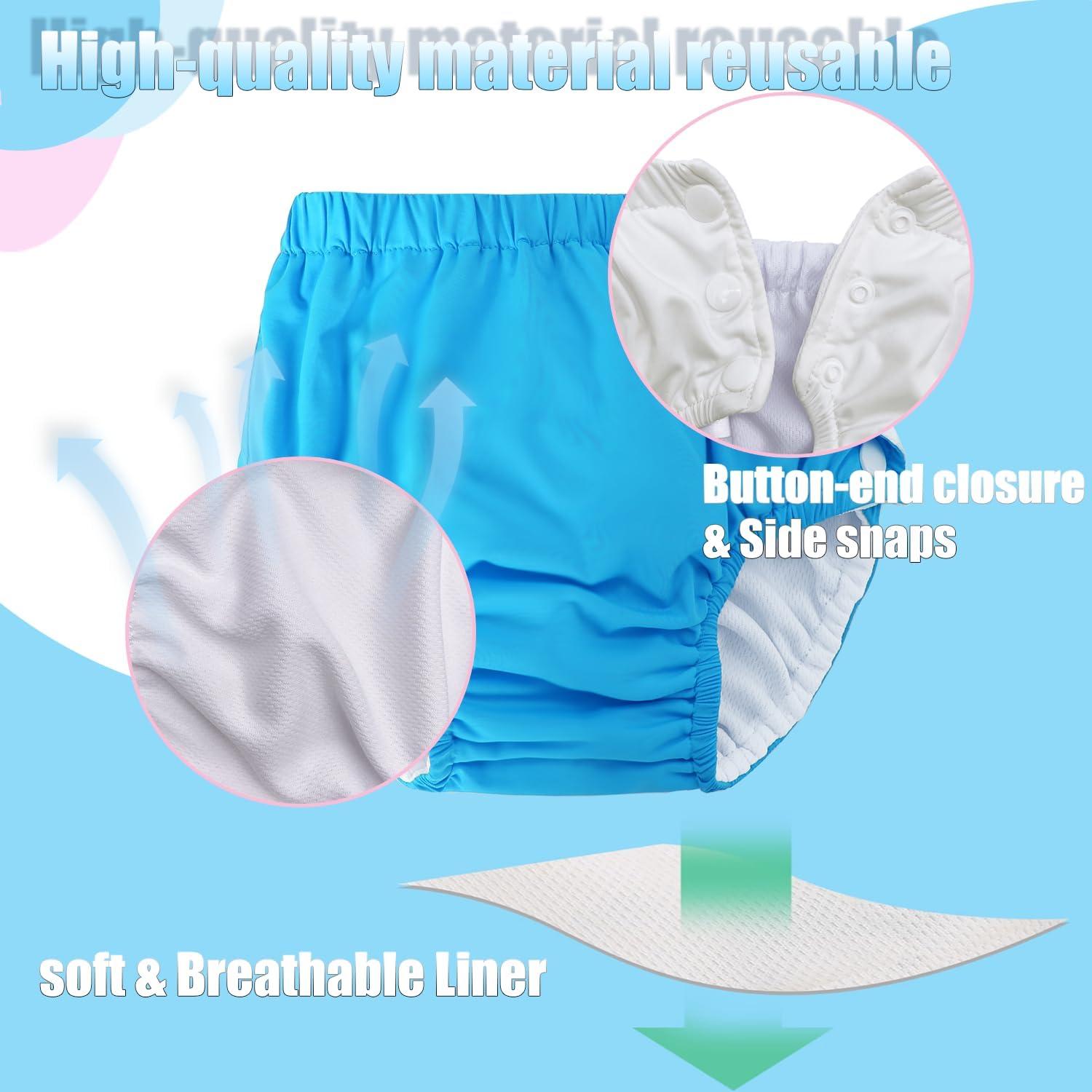 Pañales de natación reutilizables MIREAZW 0-3 meses Azul