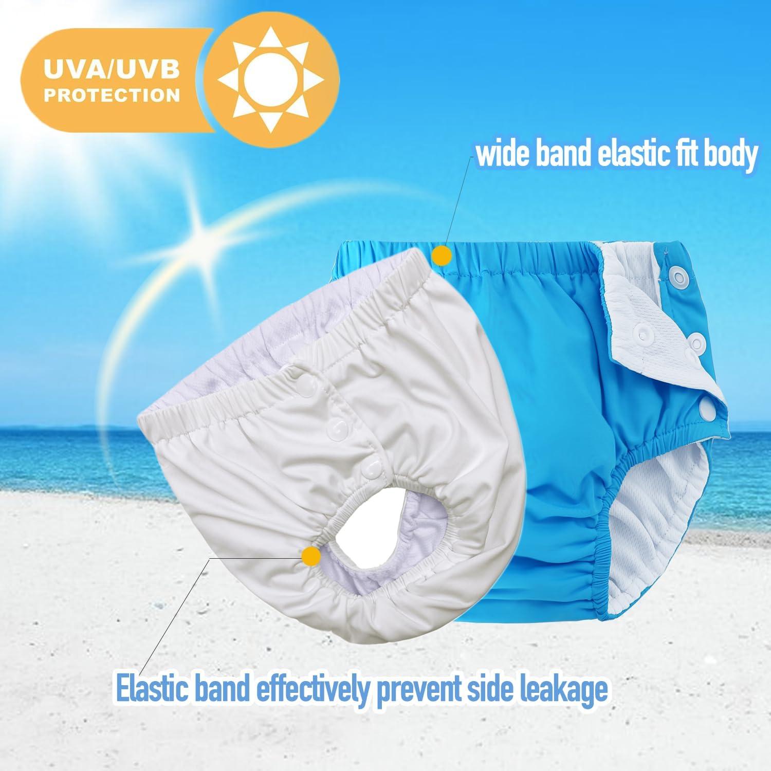 Pañales de natación reutilizables MIREAZW 0-3 meses Azul