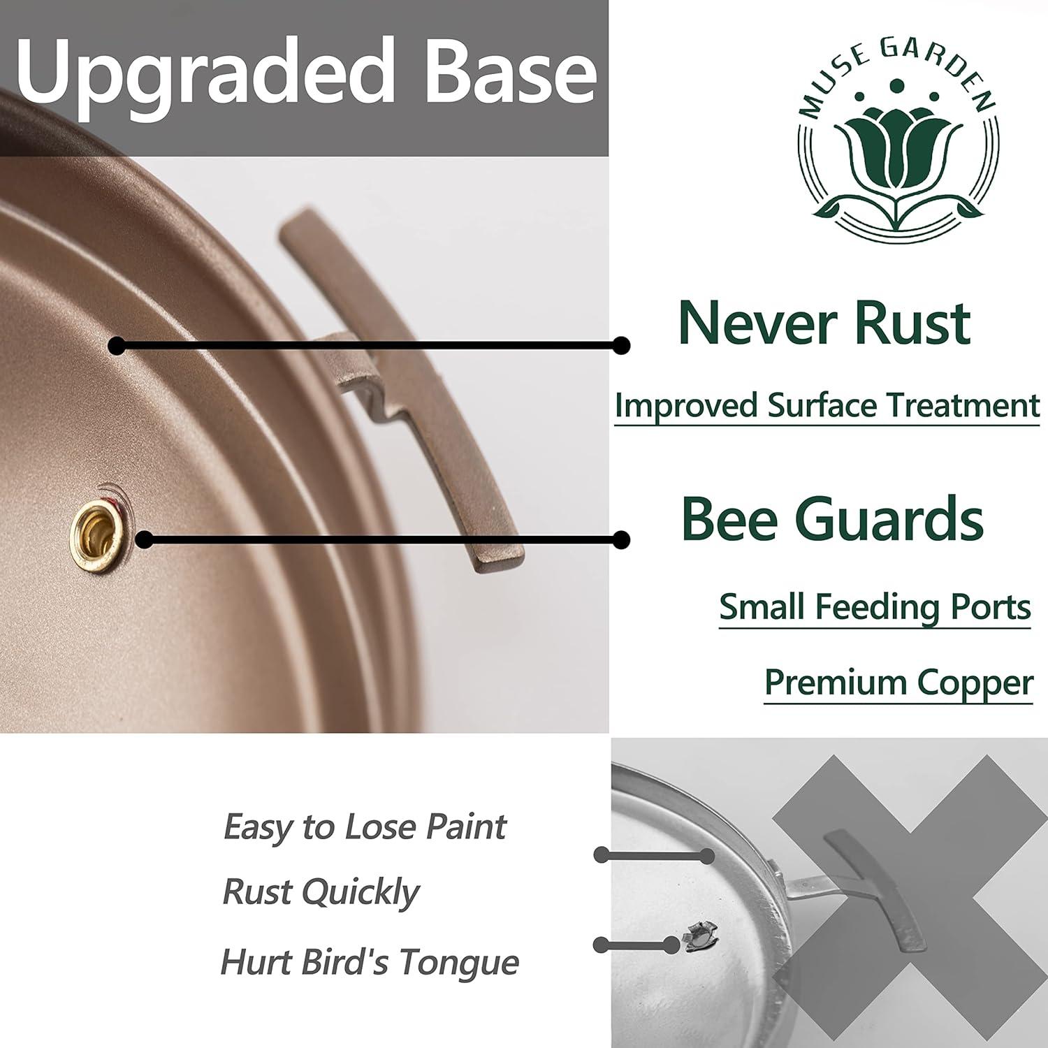 Alimentador de Colibríes de Vidrio Muse Garden 765ml Colgante