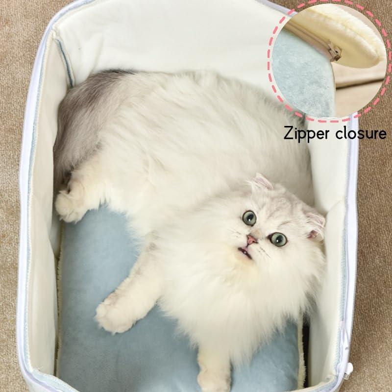 Cueva de Cama para Gatos Sothuba Rosa M 45.7x37.1x39.9cm