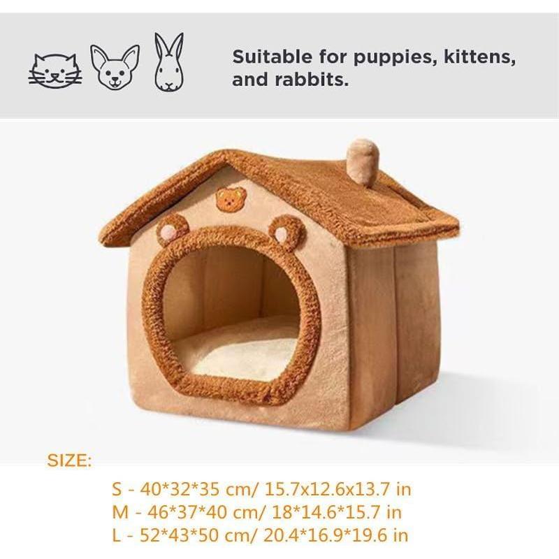 Cueva de Cama para Gatos Sothuba Rosa M 45.7x37.1x39.9cm