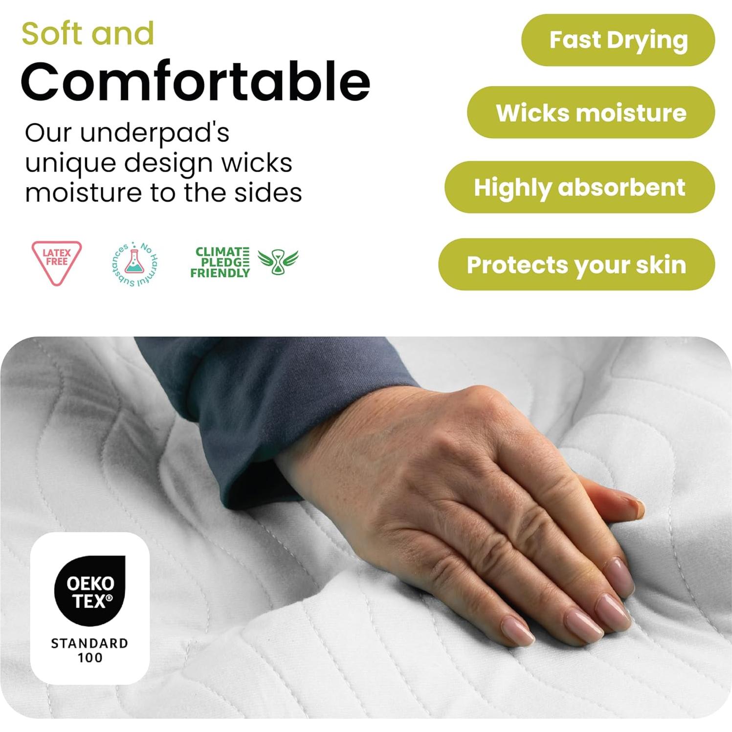 Almohadillas Lavables IMPROVIA 86x132 cm - Paquete de 2