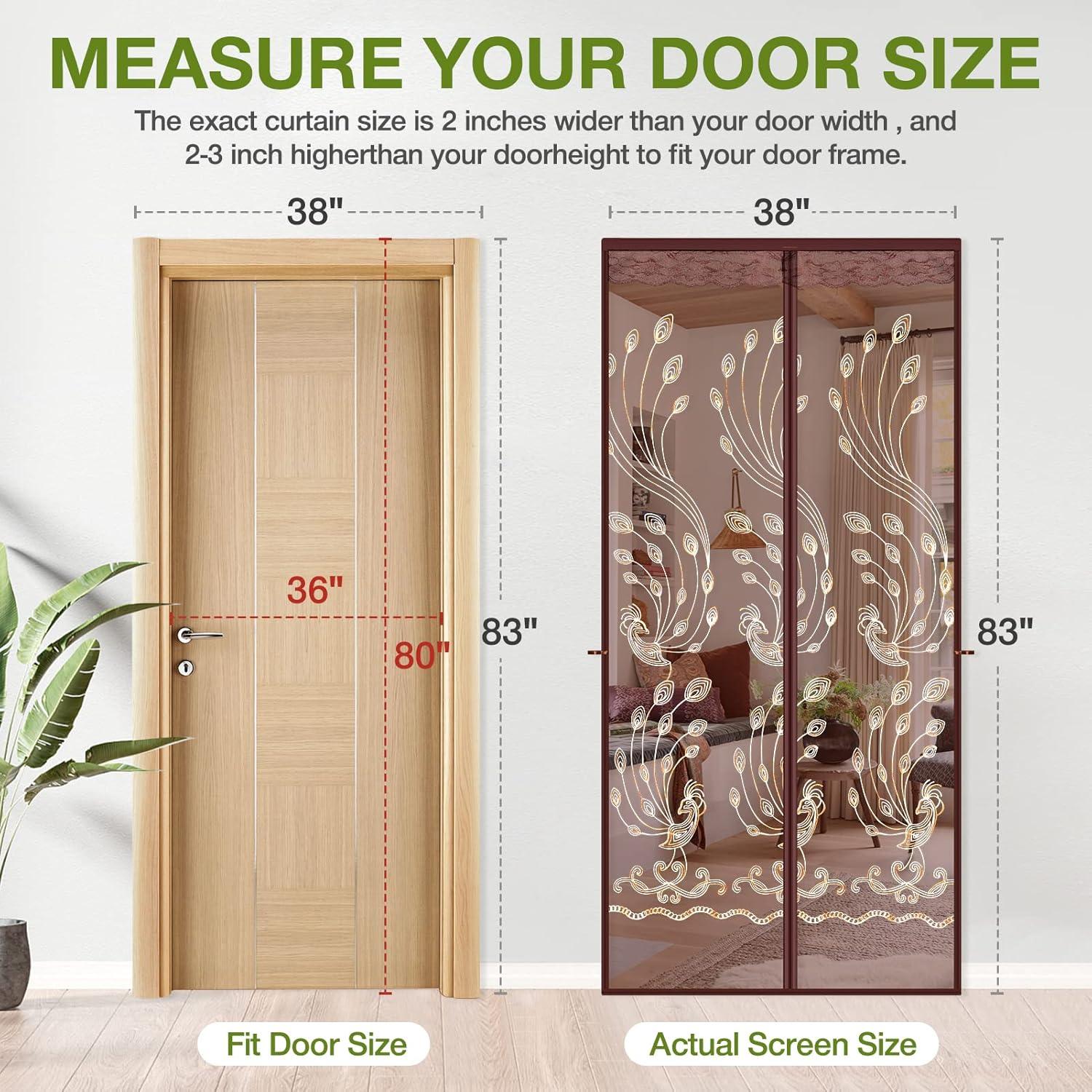 Puerta de Pantalla Magnética KPX 95 x 211 cm Resistente