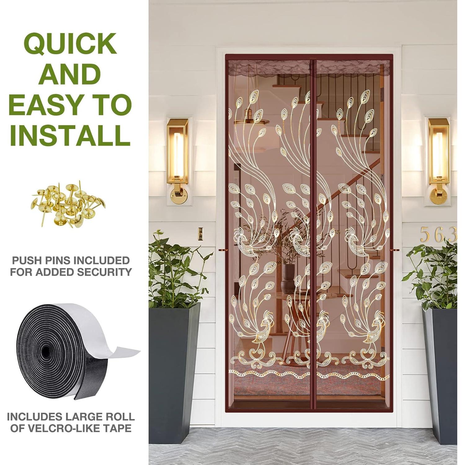 Puerta de Pantalla Magnética KPX 95 x 211 cm Resistente