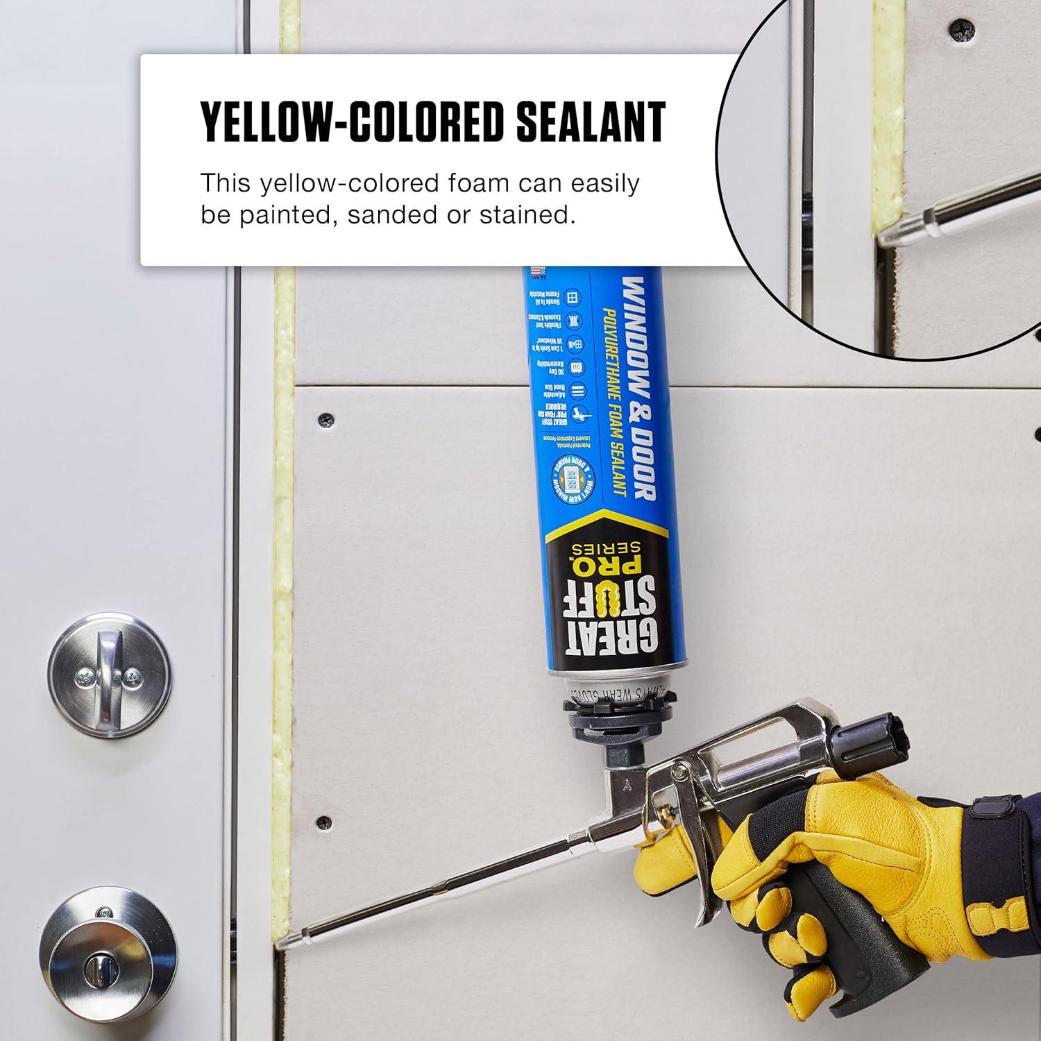 Sellador de Espuma Aislante GRAN COSA 20 oz - 12 Paquete Amarillo