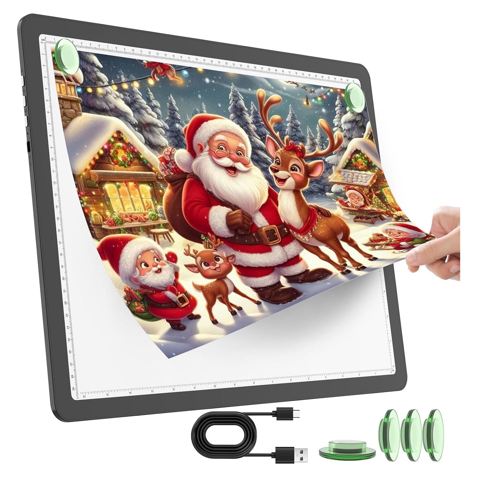 Almohadilla de Luz A3 TOHETO Recargable LED 5600 Lux Negra