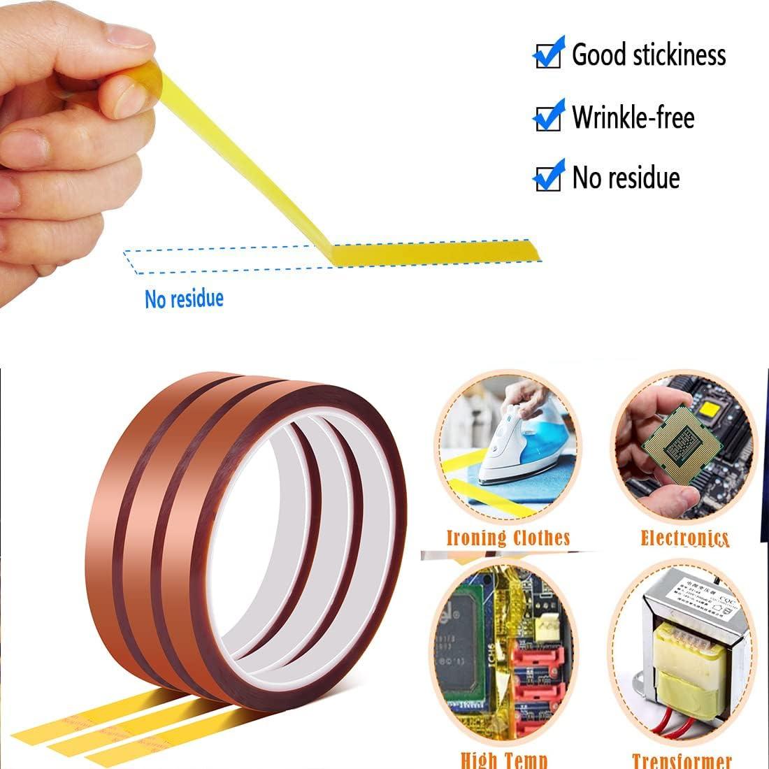 Cinta Térmica Resistente al Calor VIKDOOK 10mm x 33m - 3 Rollos