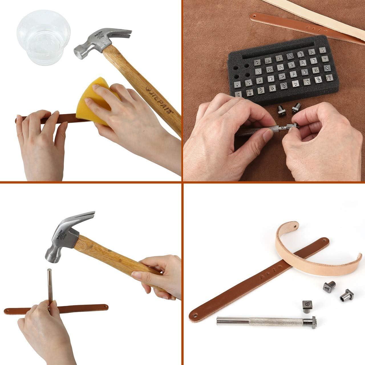 Juego de Herramientas de Estampado en Cuero Yoption 37 Piezas