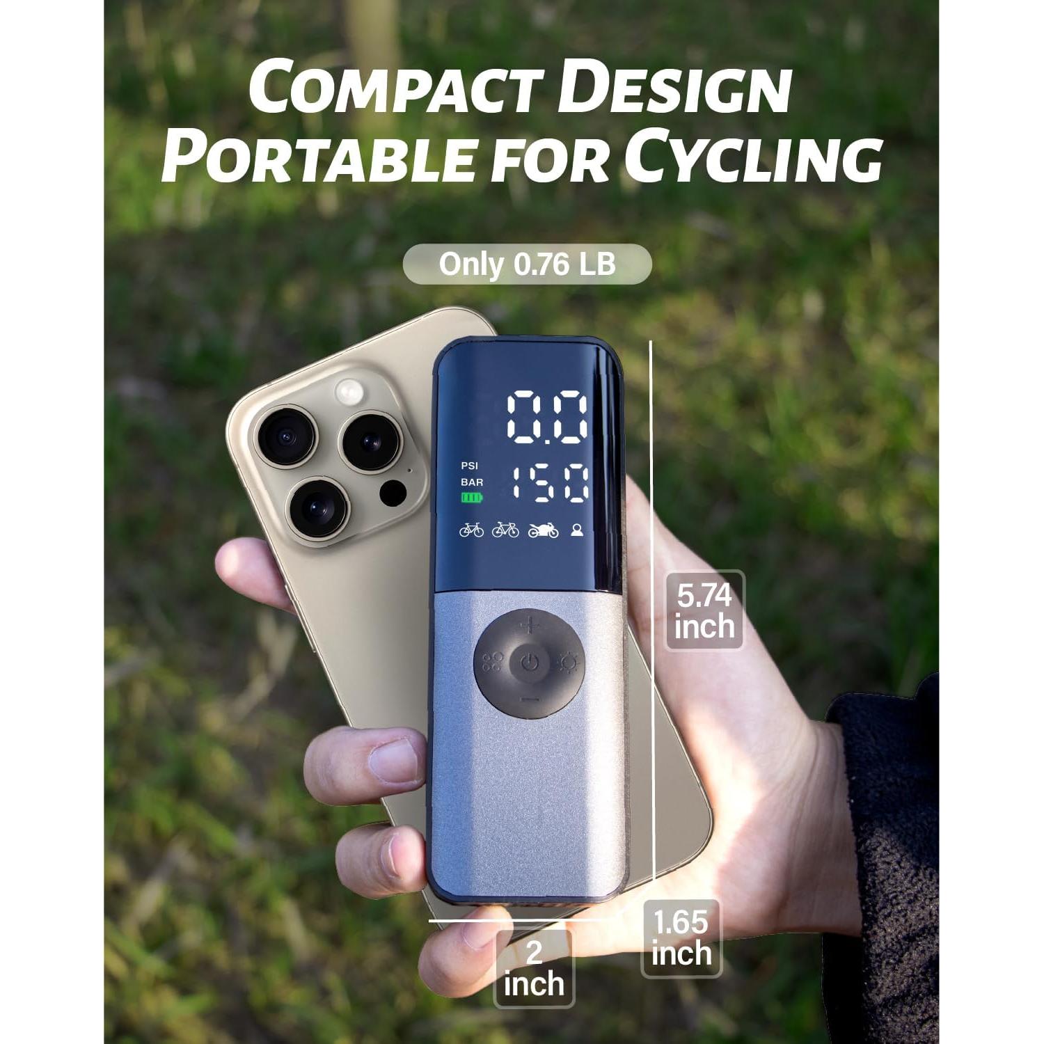 Bomba de Aire Eléctrica GPUTEK BG01 150 PSI Portátil