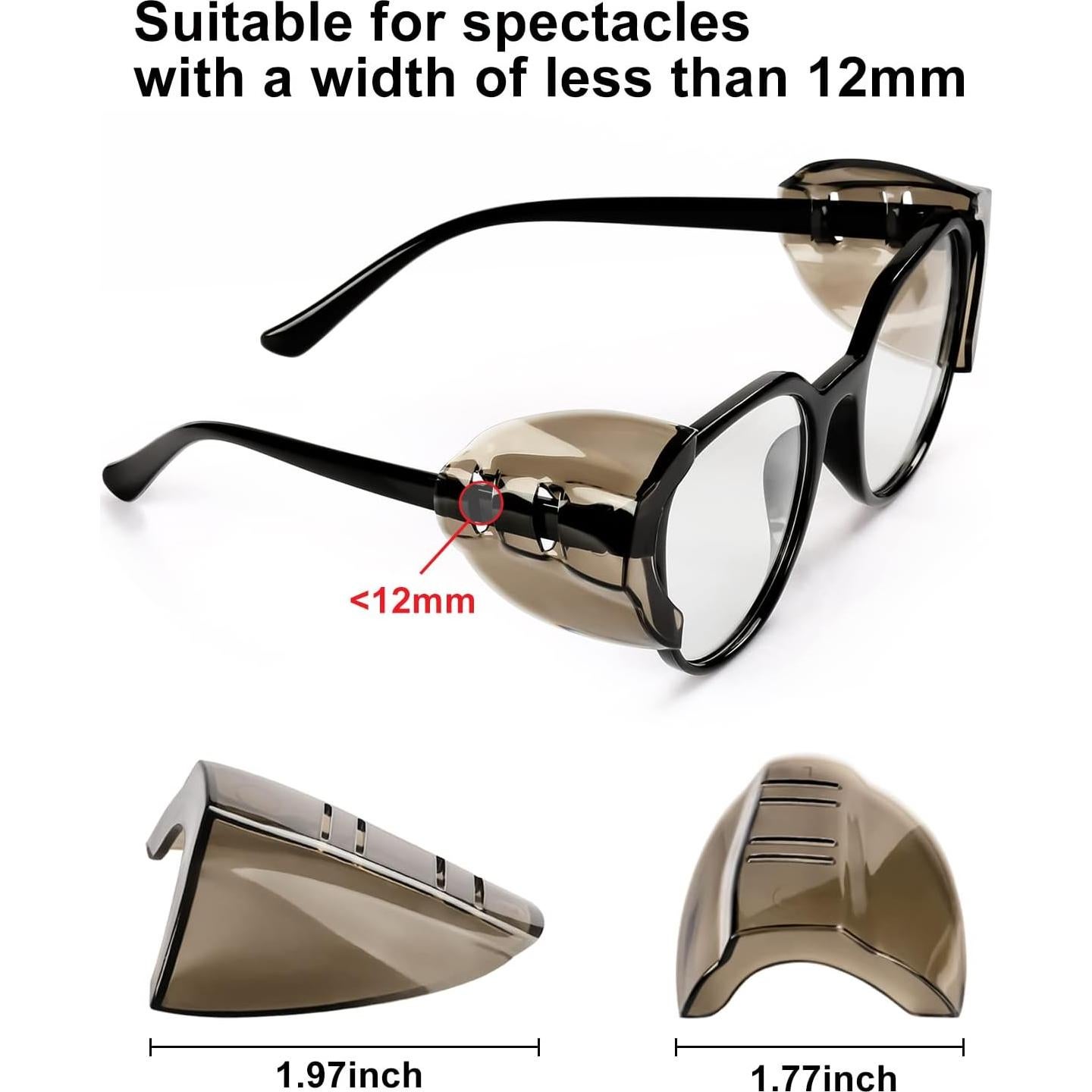 Protectores Laterales para Gafas YunTuo - 2 Pairs Marrón