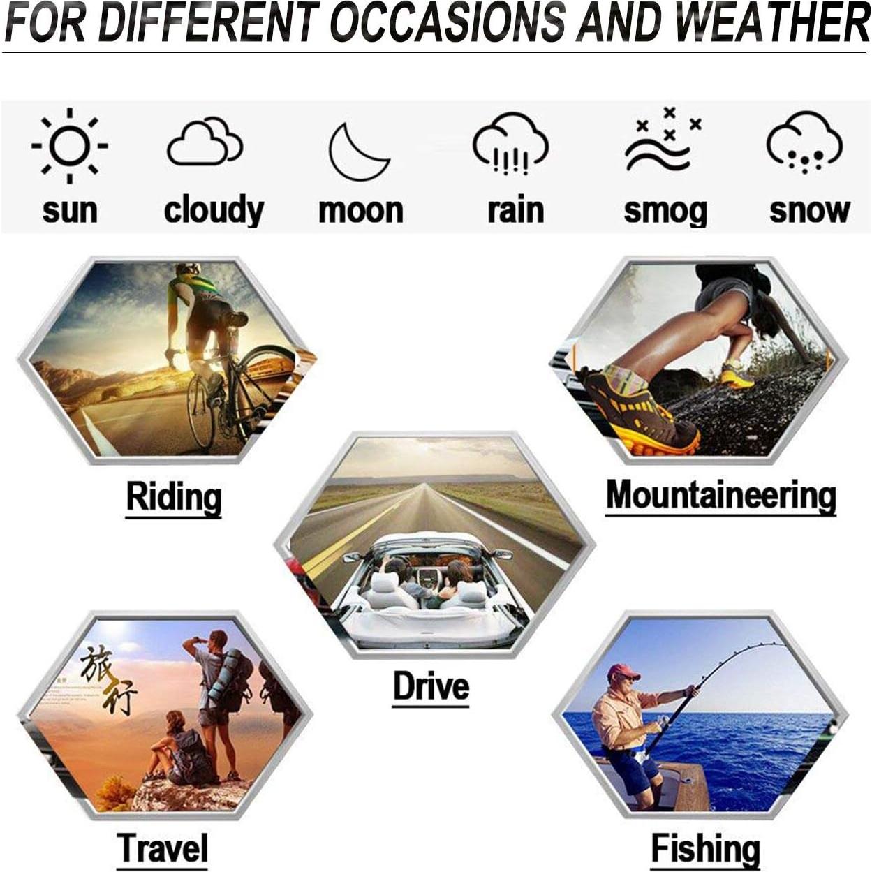 Gafas de Sol Polarizadas Fotoquímicas UV400 MIRYEA - Unisex