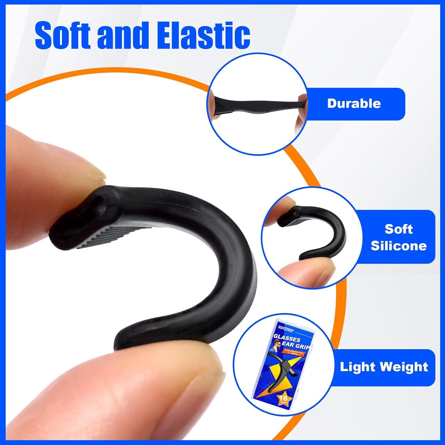 16 Pares Sujetadores de Gafas de Silicona Antideslizante