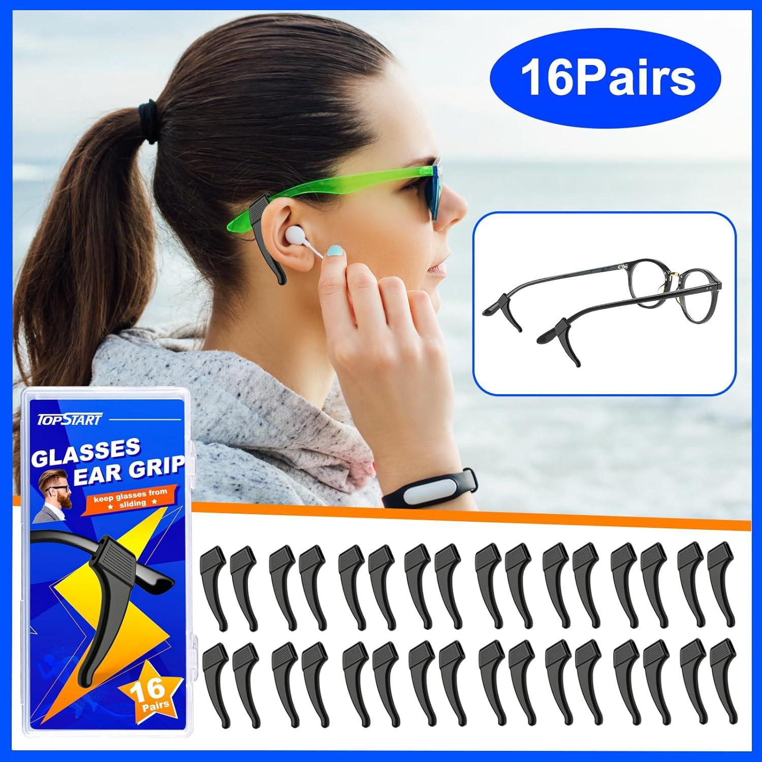 16 Pares Sujetadores de Gafas de Silicona Antideslizante