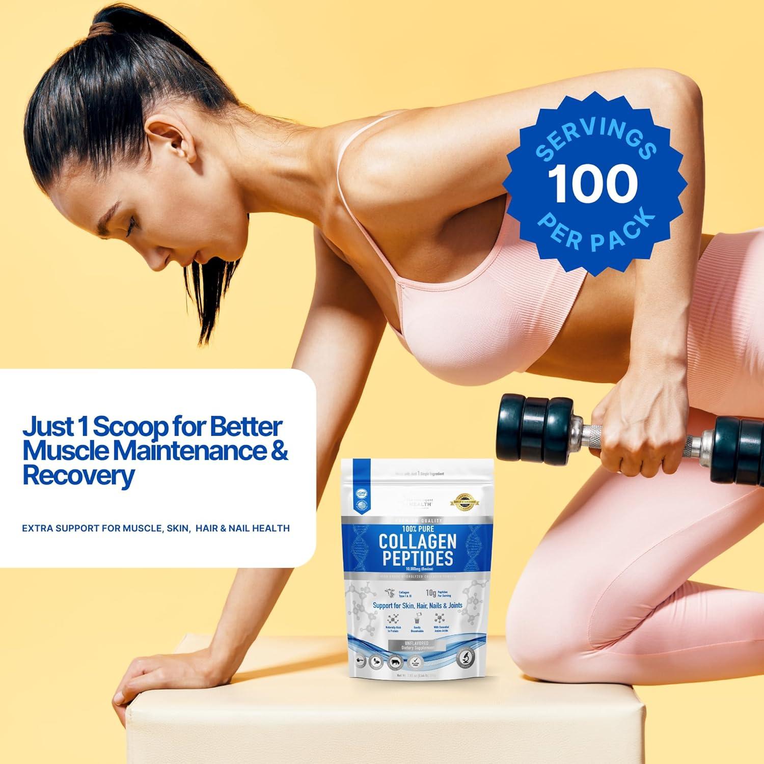 Colágeno Hidrolizado en Péptidos Salud Inteligente 1kg Sin Sabor