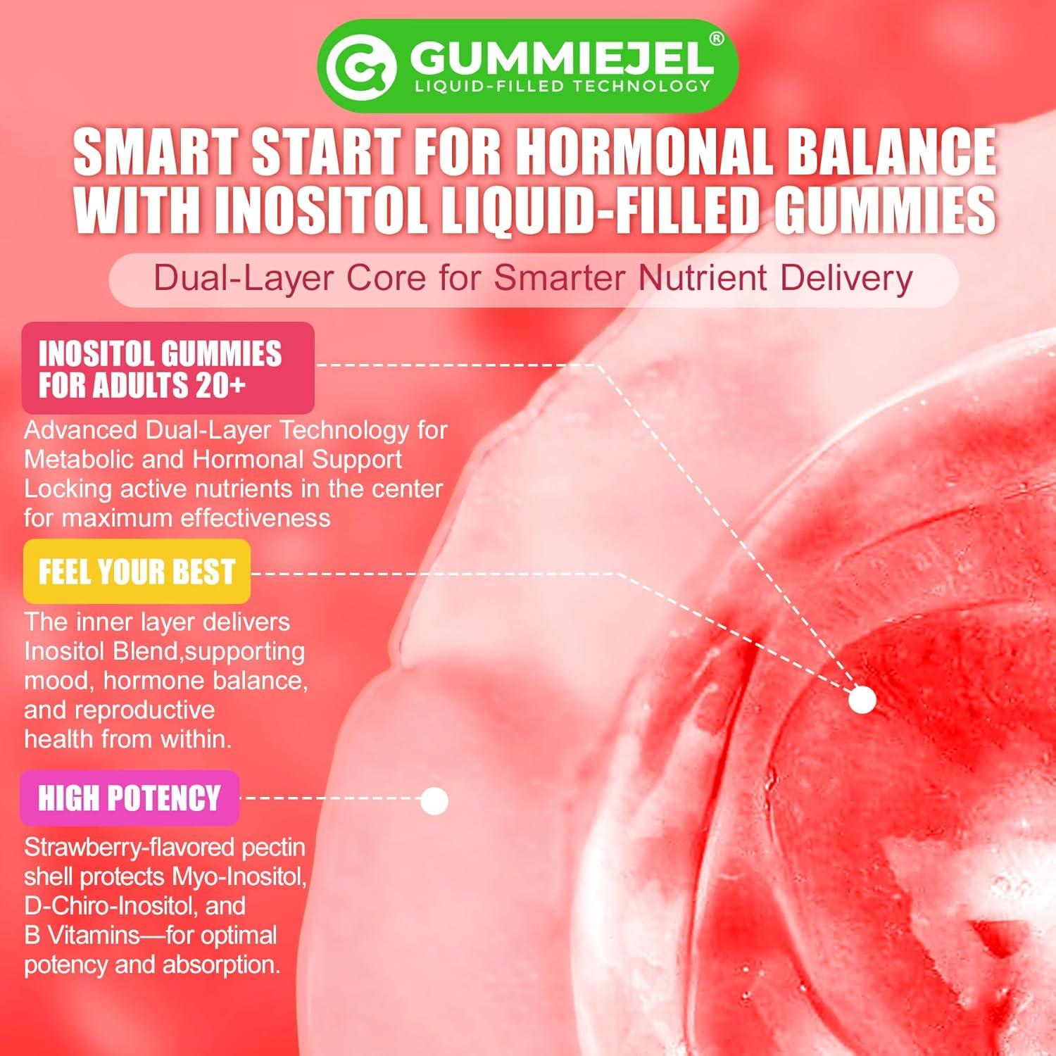 Gomitas de Inositol Veganas NEXTDIA 60ct - Sin Azúcar