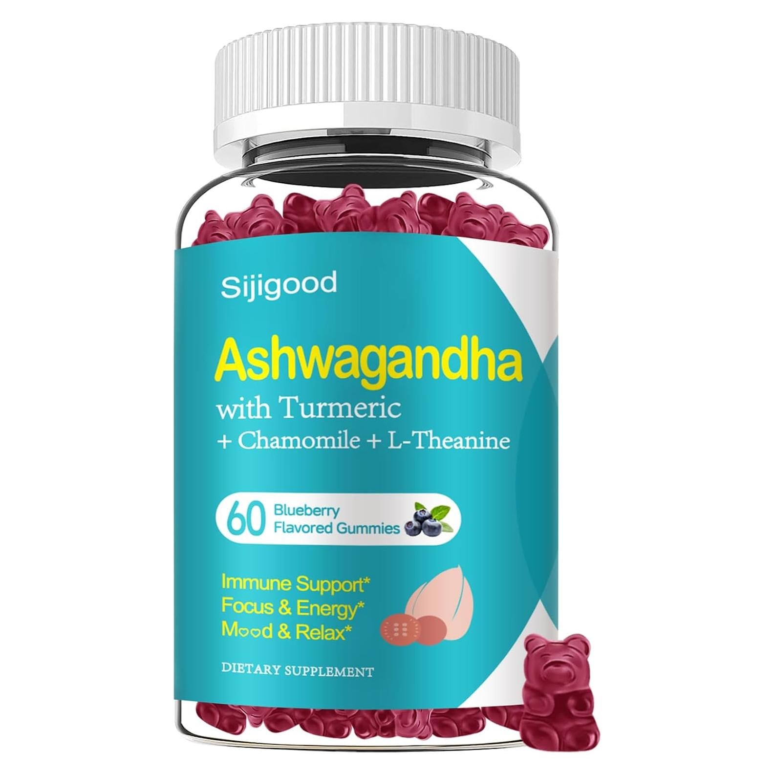 Gomitas de Ashwagandha Sijigood 60 Unidades Sabor Arándano