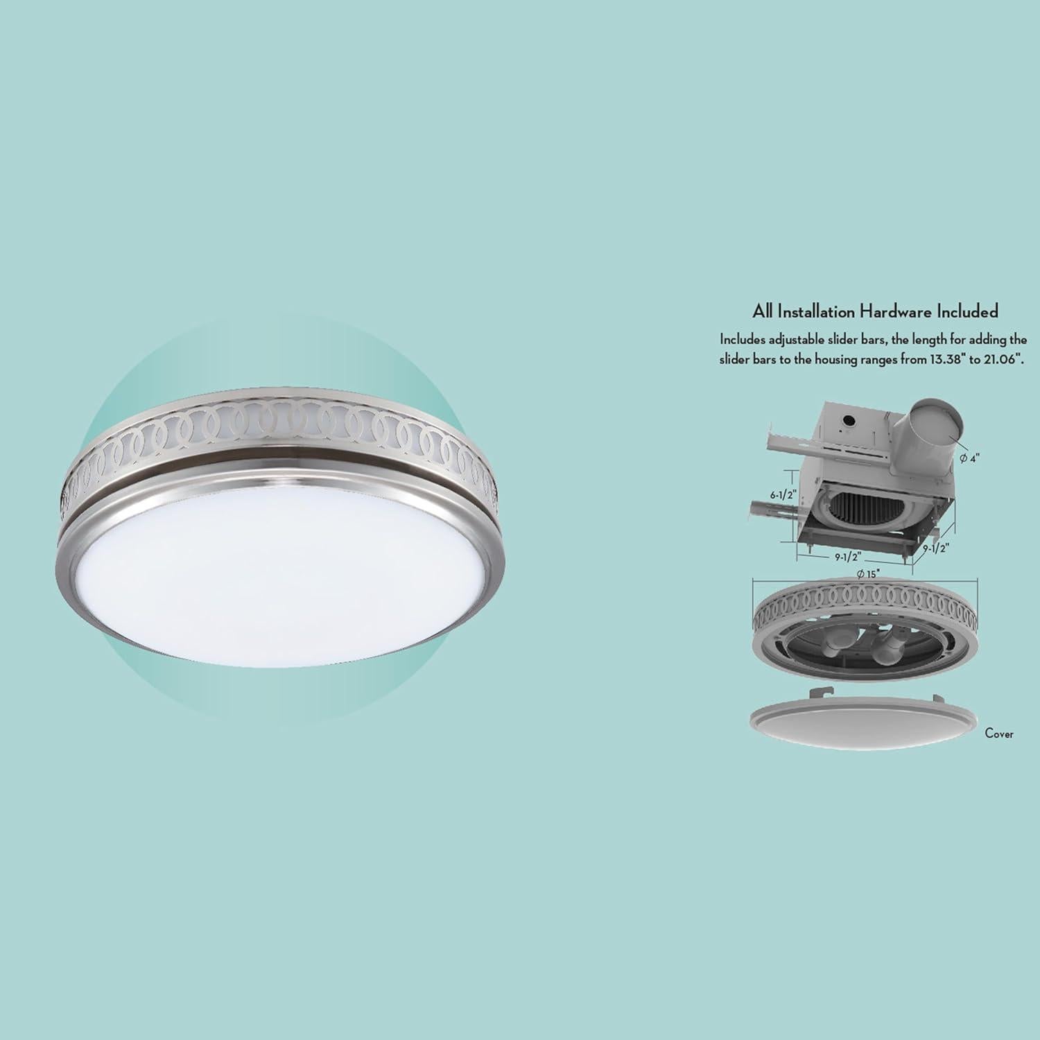 Ventilador de Baño Decorativo Buena Limpieza Sydney 110 CFM