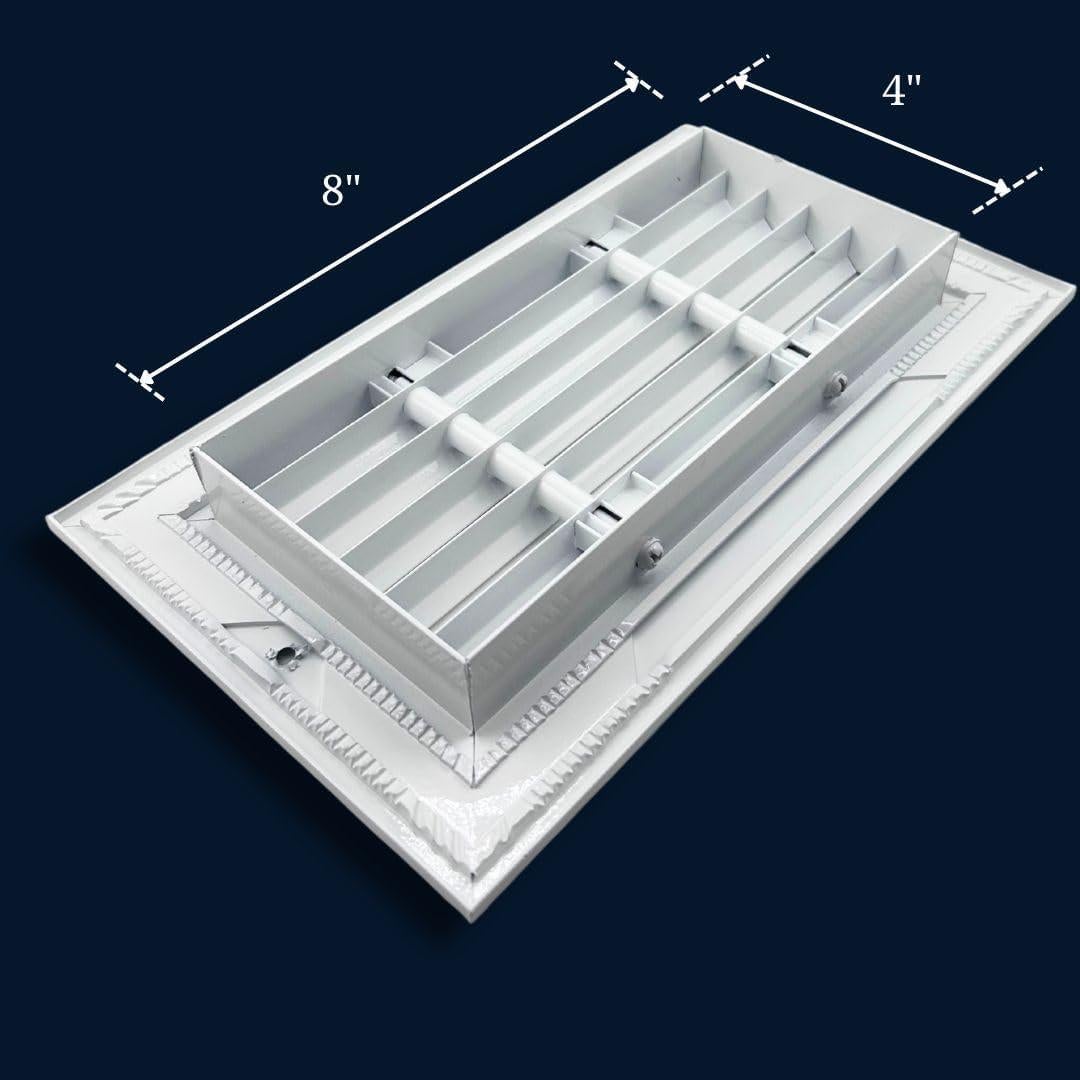 Rejilla de retorno de aire lineal Shargo 10.16x20.32 cm Blanca