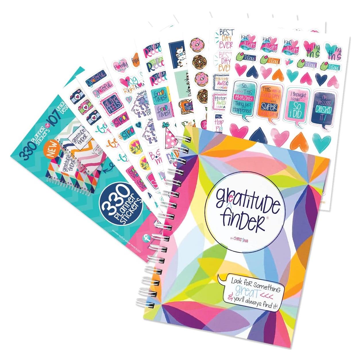 Diario de Gratitud Denise Albright 52 Semanas + 330 Stickers