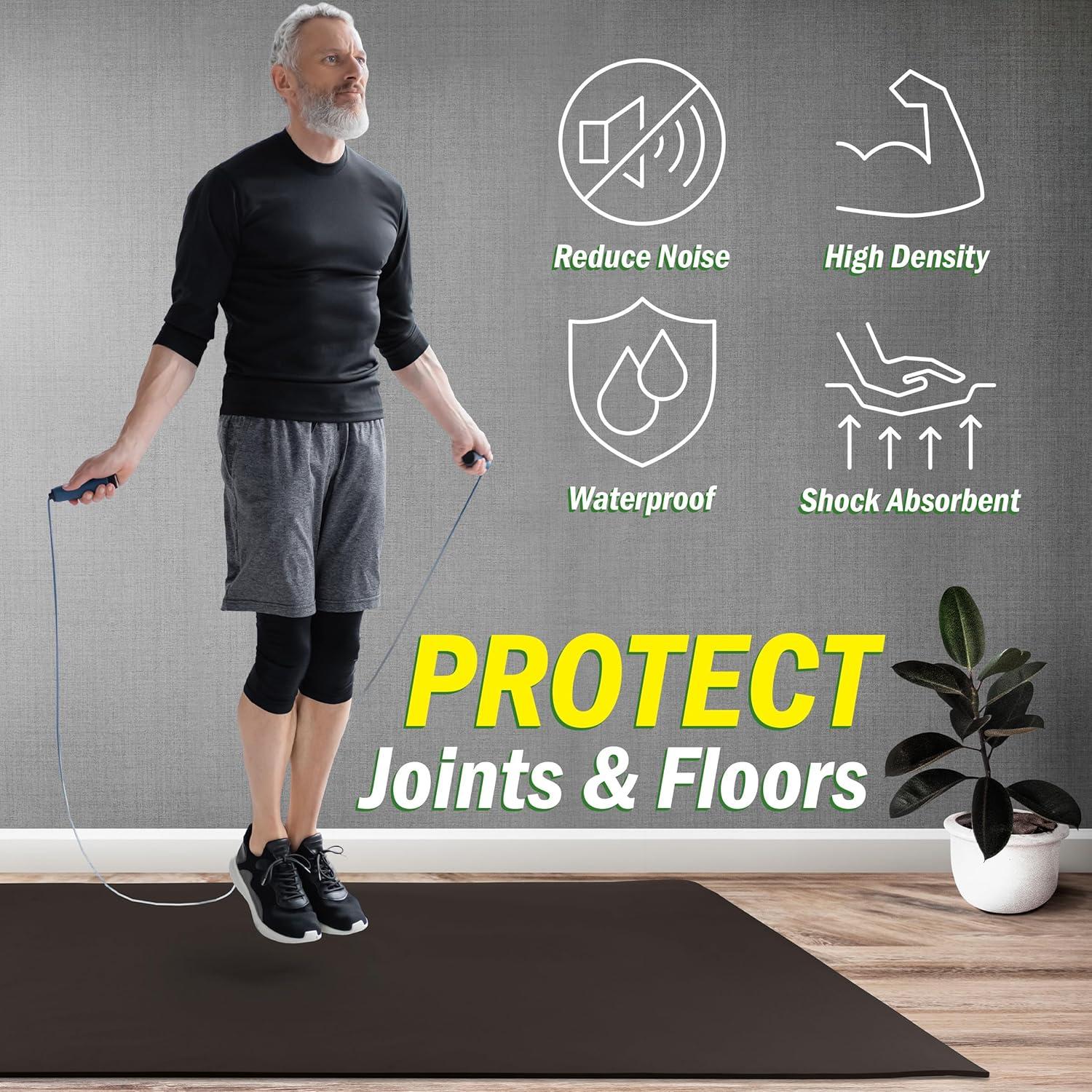 Alfombrilla de Yoga Grande Wakeman 1.83m x 1.22m Antideslizante