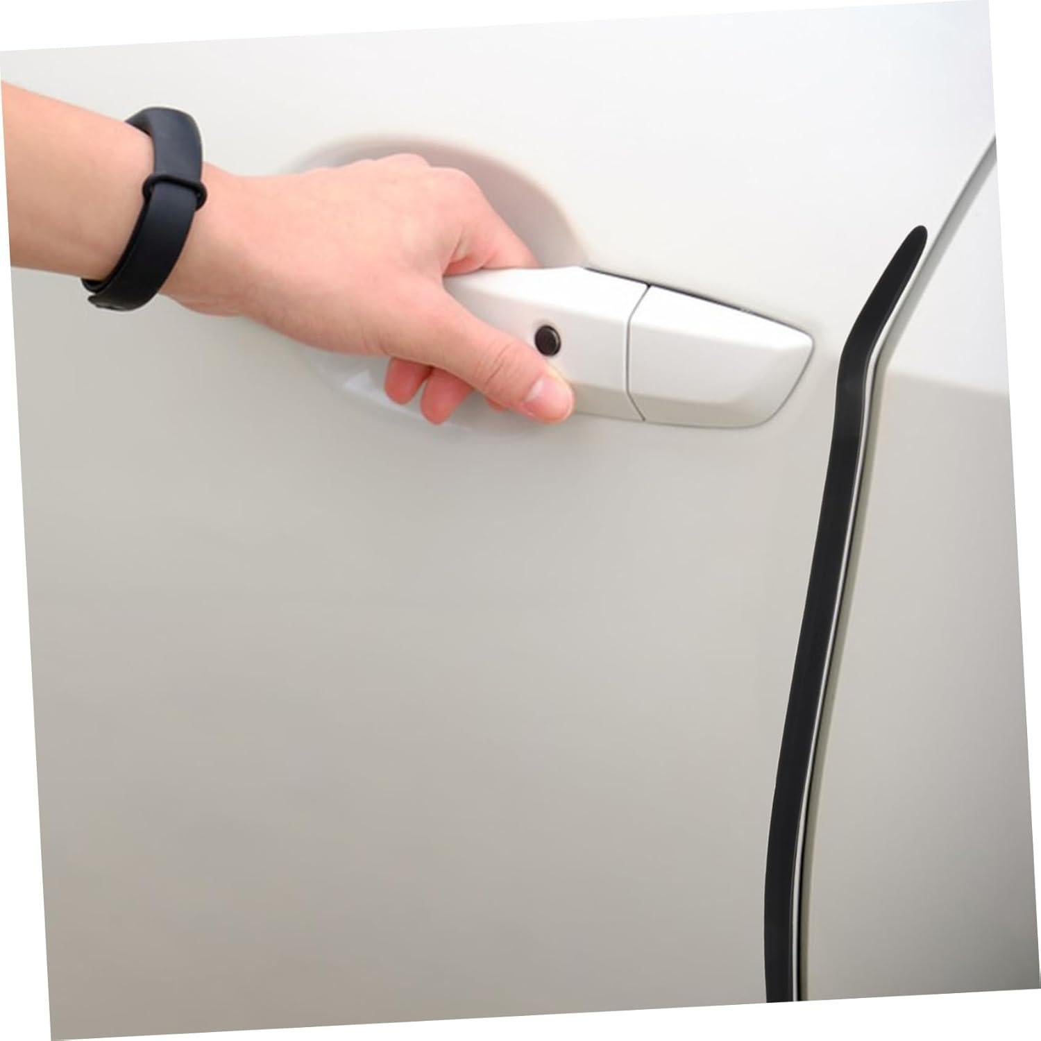 2 Tiras Protectores de Bordes de Puertas Anneome - Silicona Negra