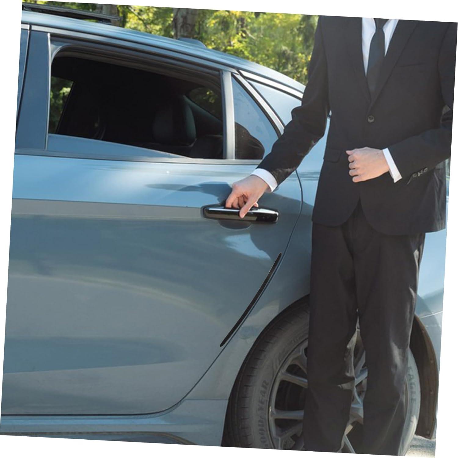 2 Tiras Protectores de Bordes de Puertas Anneome - Silicona Negra