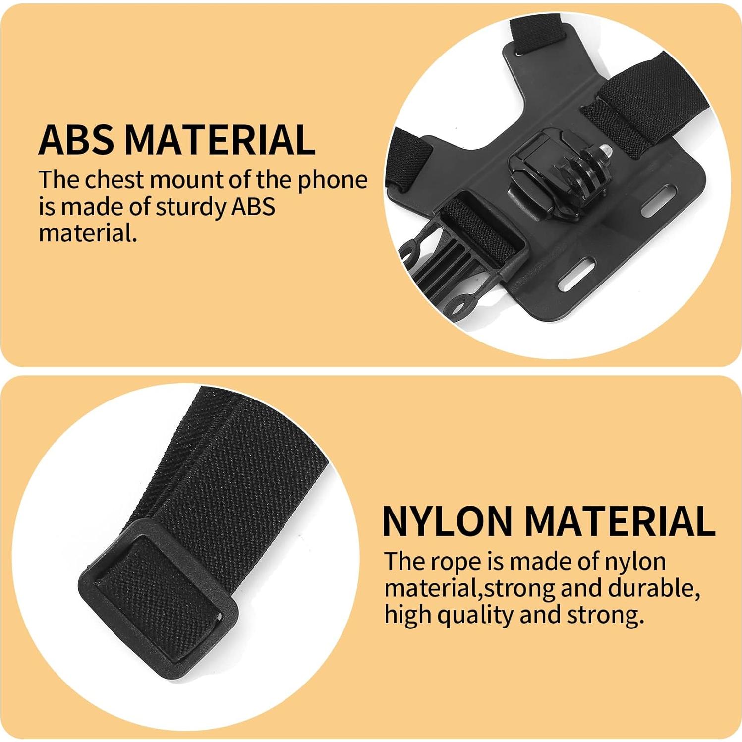 Soporte Ajustable para Pecho Bigemai para Teléfono Móvil