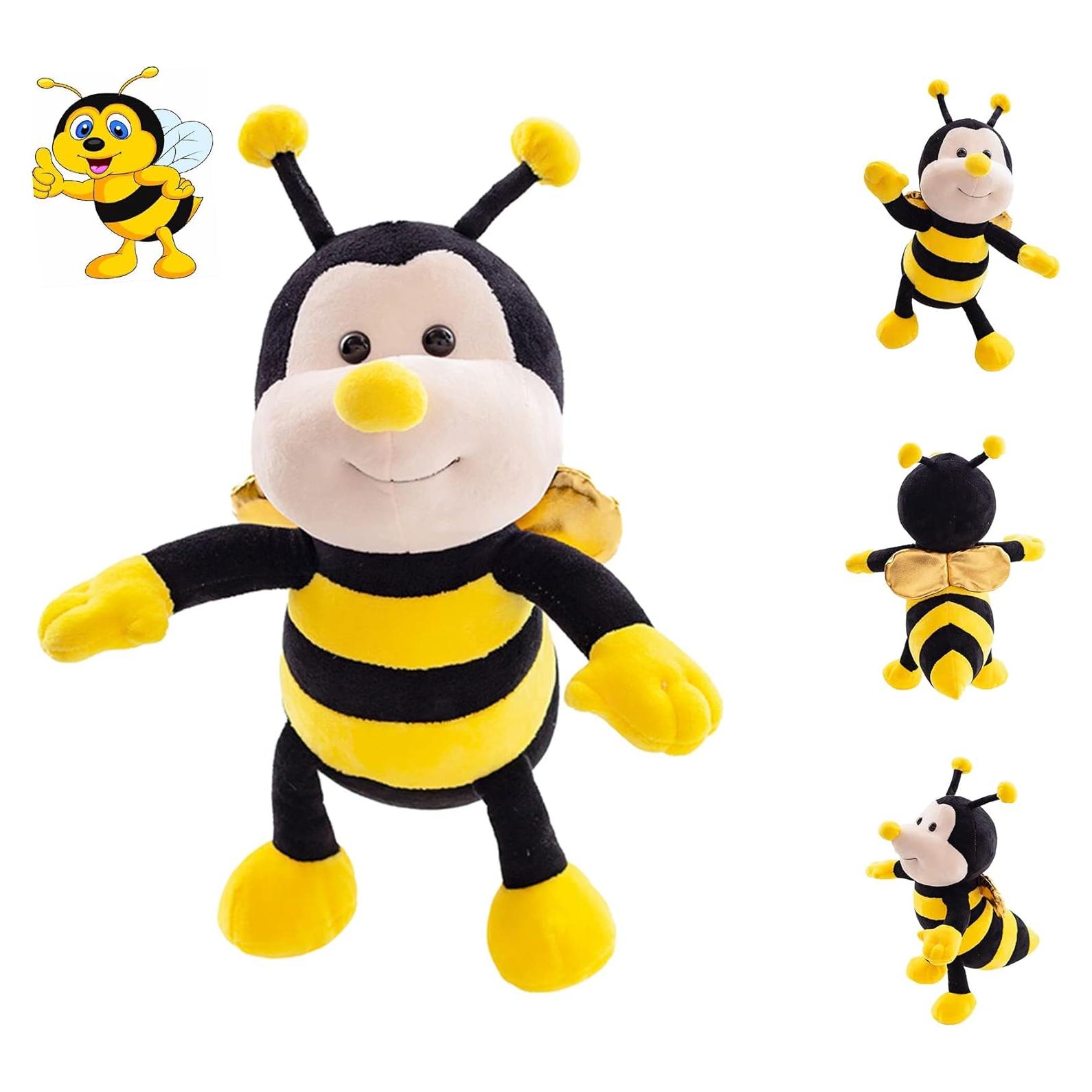 Juguete de Peluche Abejorro CASAGOOD 33 cm Suave Amarillo