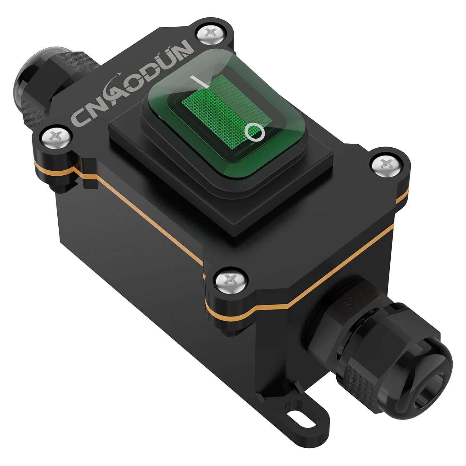 Interruptor a Prueba de Agua CNAODUN 12V 20A DPST Verde