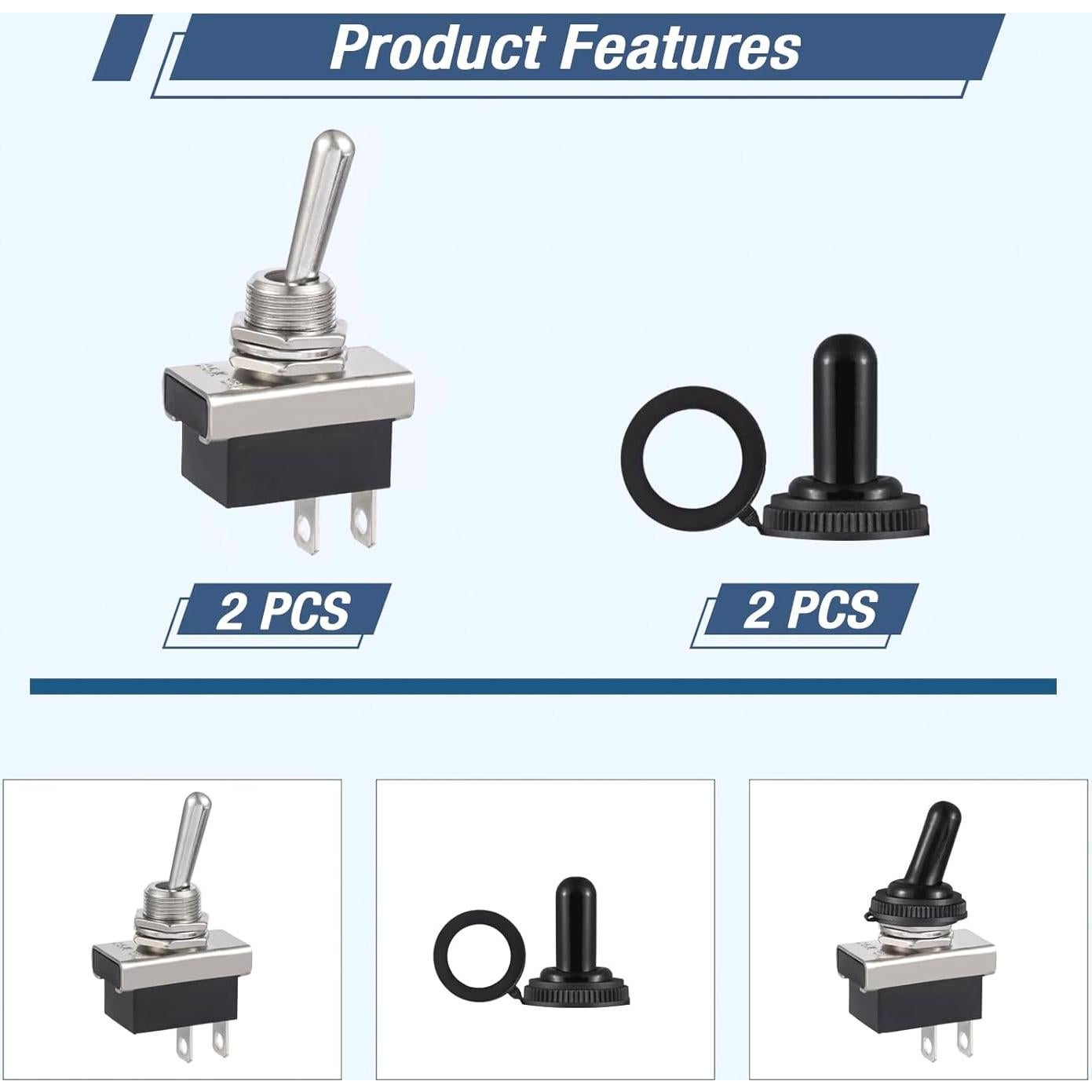 Interruptor de Palanca VEXUNGA KN3D-101 12V 25A Impermeable