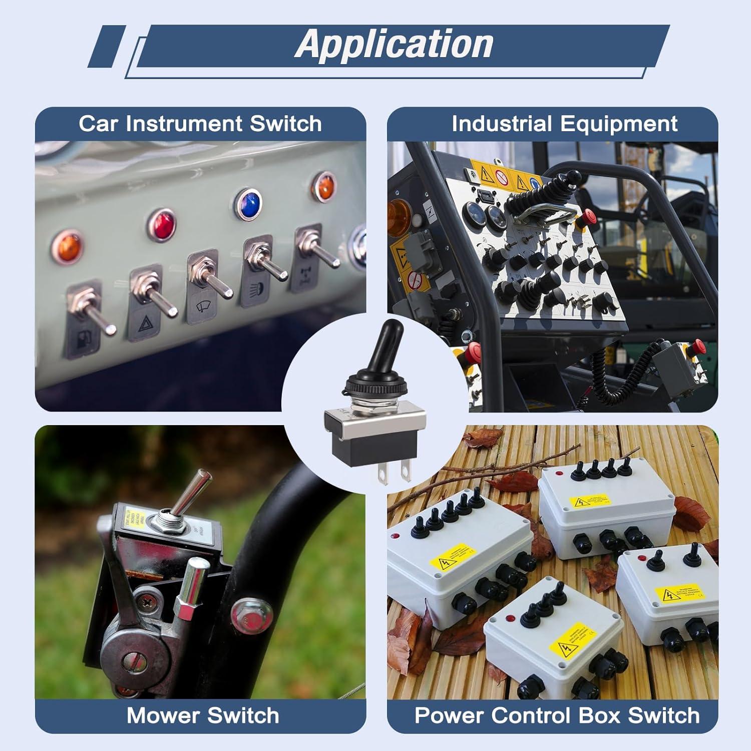 Interruptor de Palanca VEXUNGA KN3D-101 12V 25A Impermeable