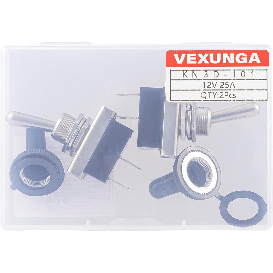 Interruptor de Palanca VEXUNGA KN3D-101 12V 25A Impermeable