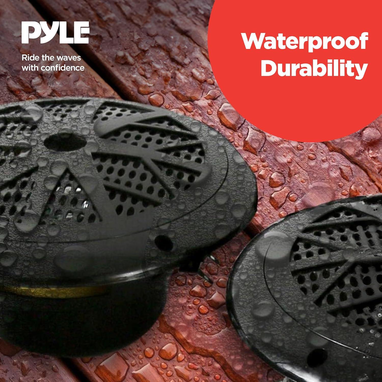 Kit de Altavoces Marinos Pyle PLMRKT46BK Bluetooth 5.25"