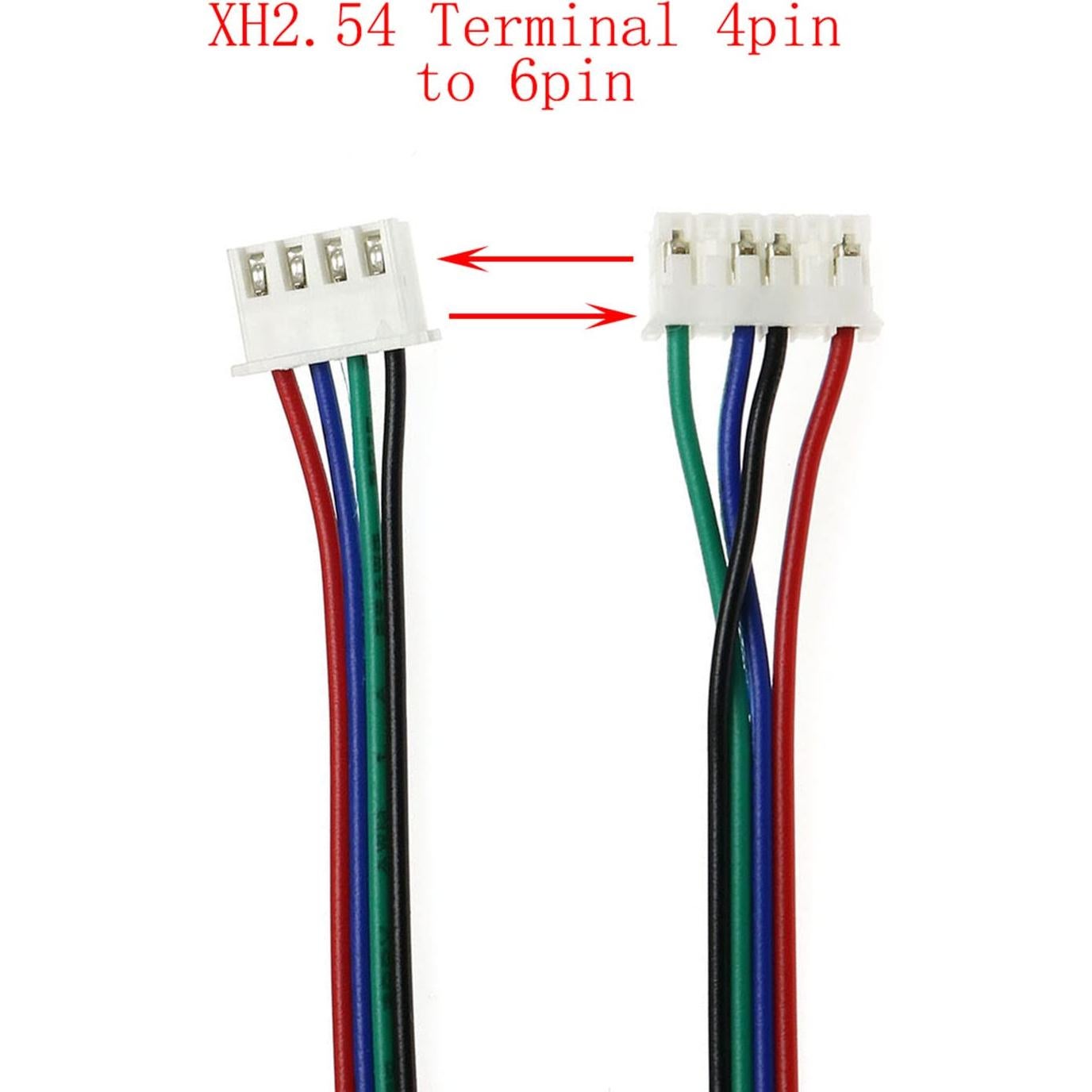 Cables de Motor Paso a Paso RLECS 2M 4PCS 4Pin a 6Pin