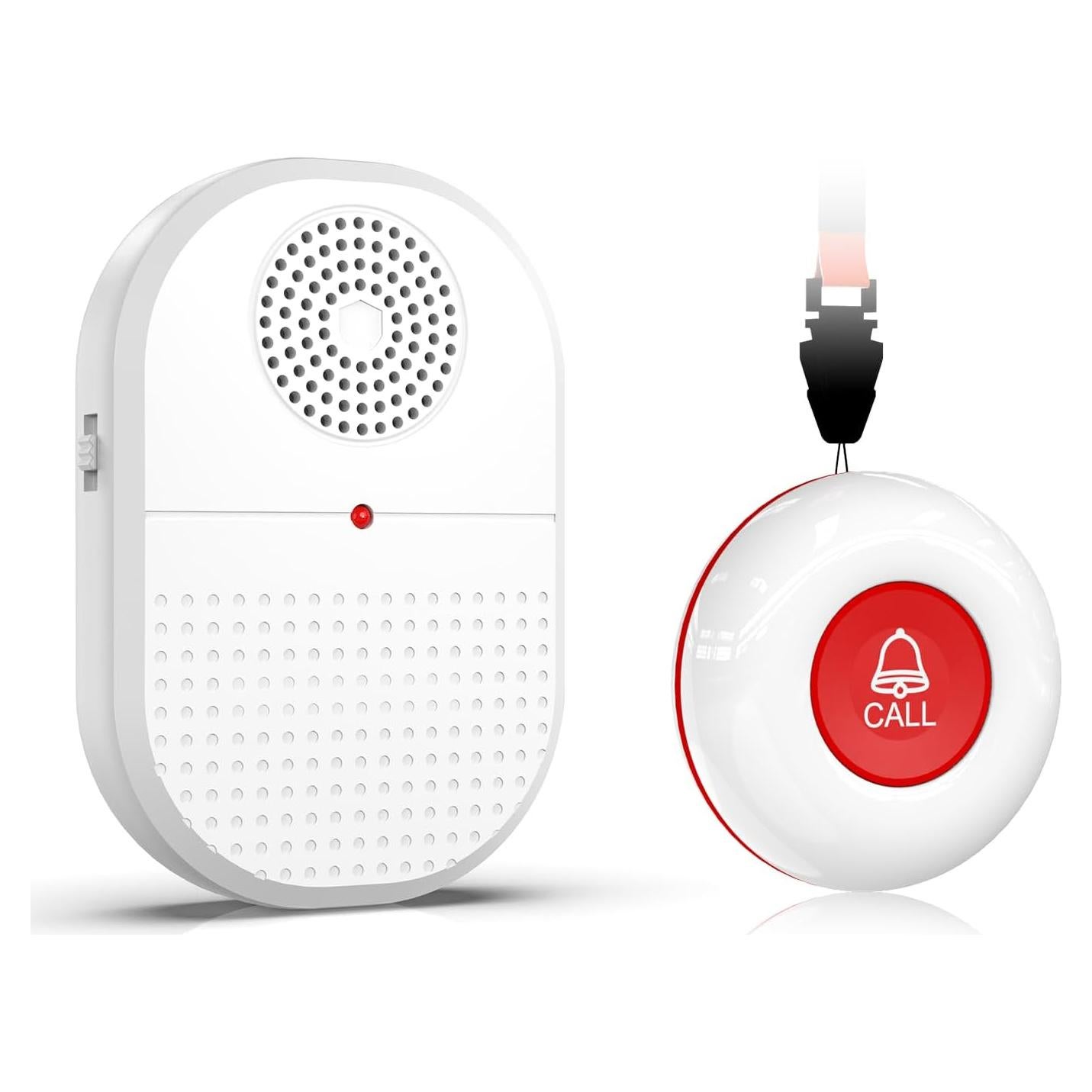 Botón de Llamada Inalámbrico CallToU para Ancianos 1 Receptor