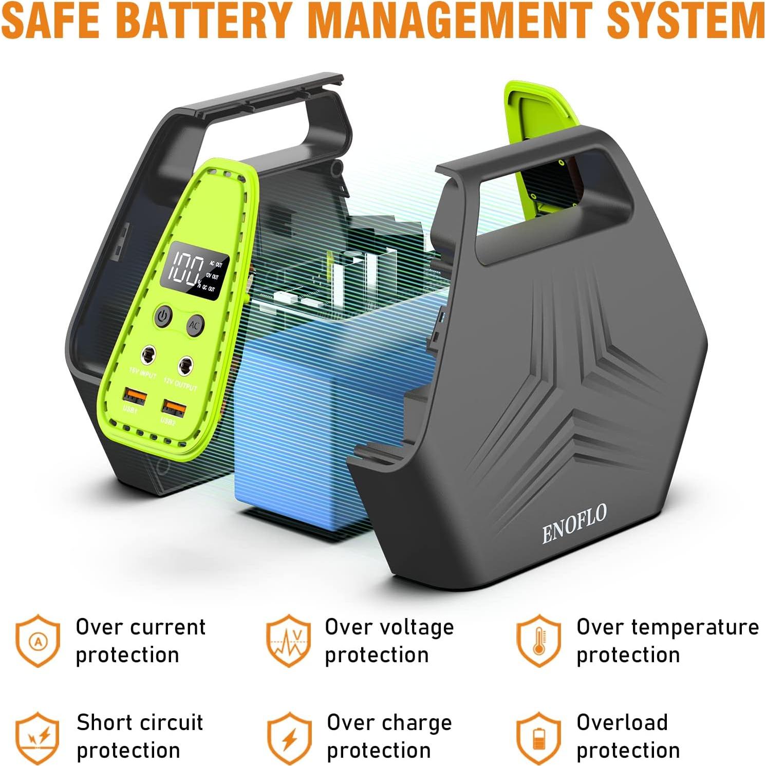 Estación de Energía Portátil ENOFLO 97Wh 26400mAh Cargador