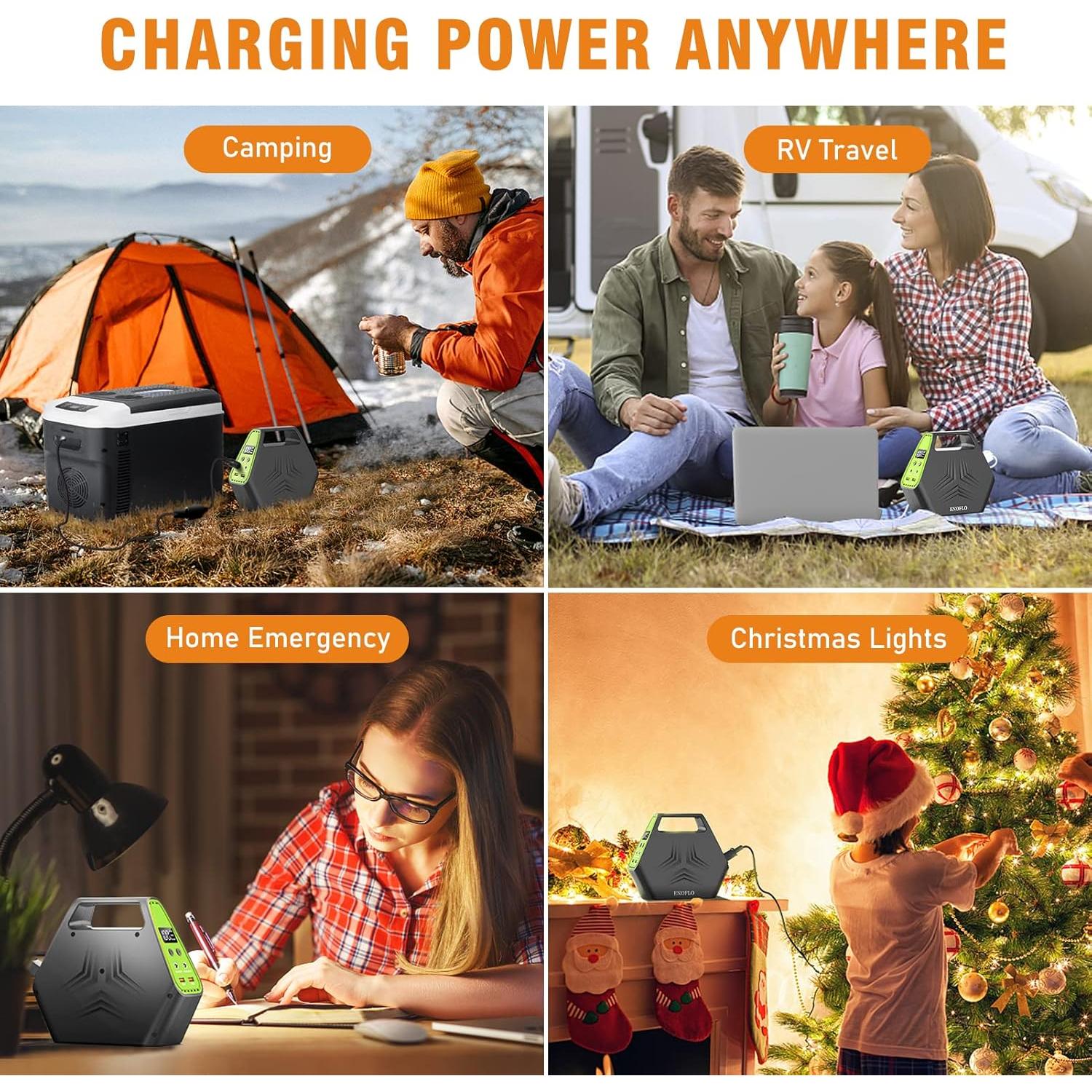 Estación de Energía Portátil ENOFLO 97Wh 26400mAh Cargador