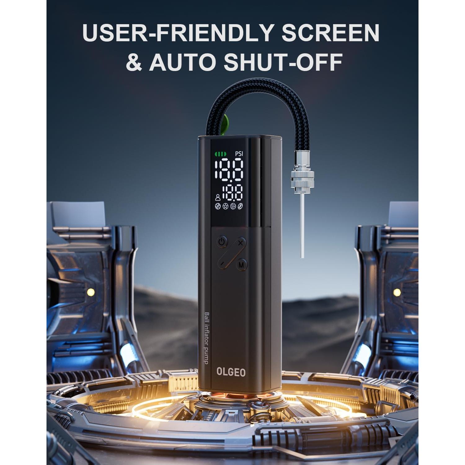 Bomba de Pelotas Eléctrica Olgeo X3 16 PSI con Manómetro