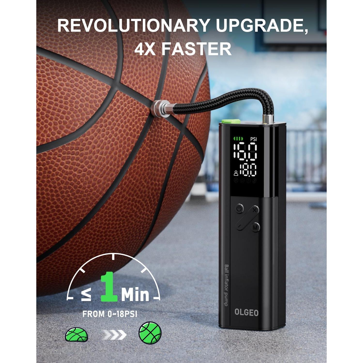 Bomba de Pelotas Eléctrica Olgeo X3 16 PSI con Manómetro