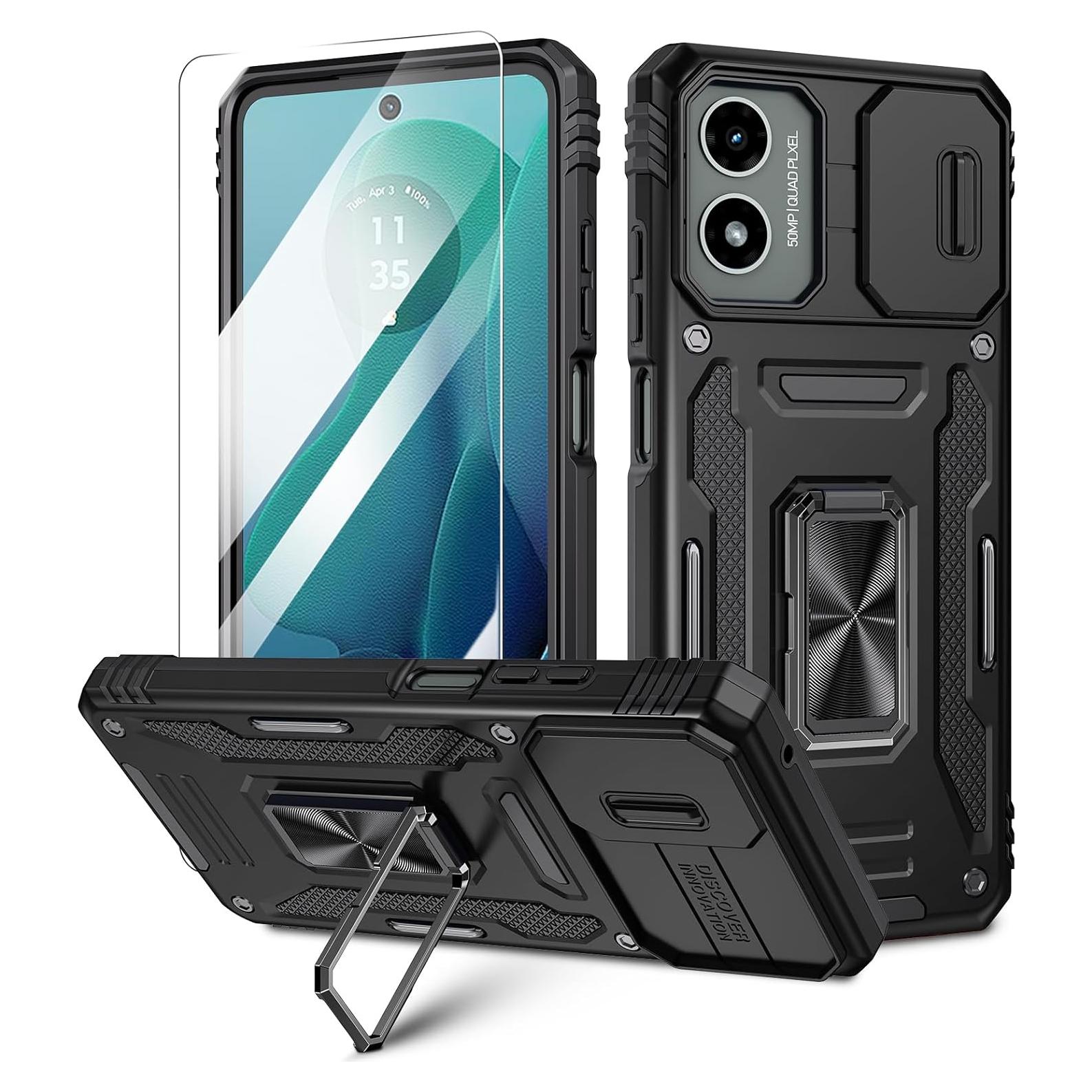 Funda Maxdara para Moto G 5G 2024 con Soporte y Protector