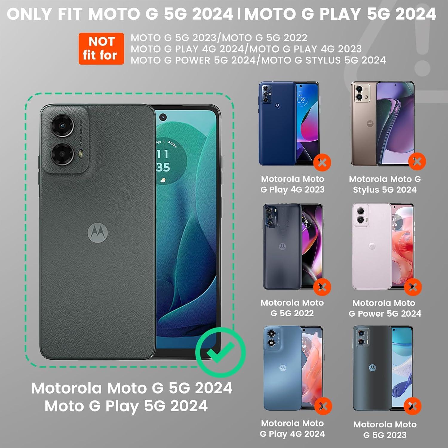 Funda Maxdara para Moto G 5G 2024 con Soporte y Protector