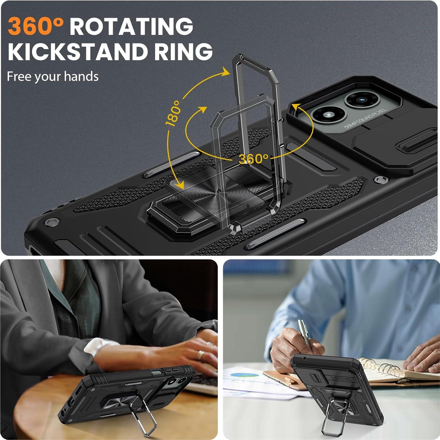 Funda Maxdara para Moto G 5G 2024 con Soporte y Protector