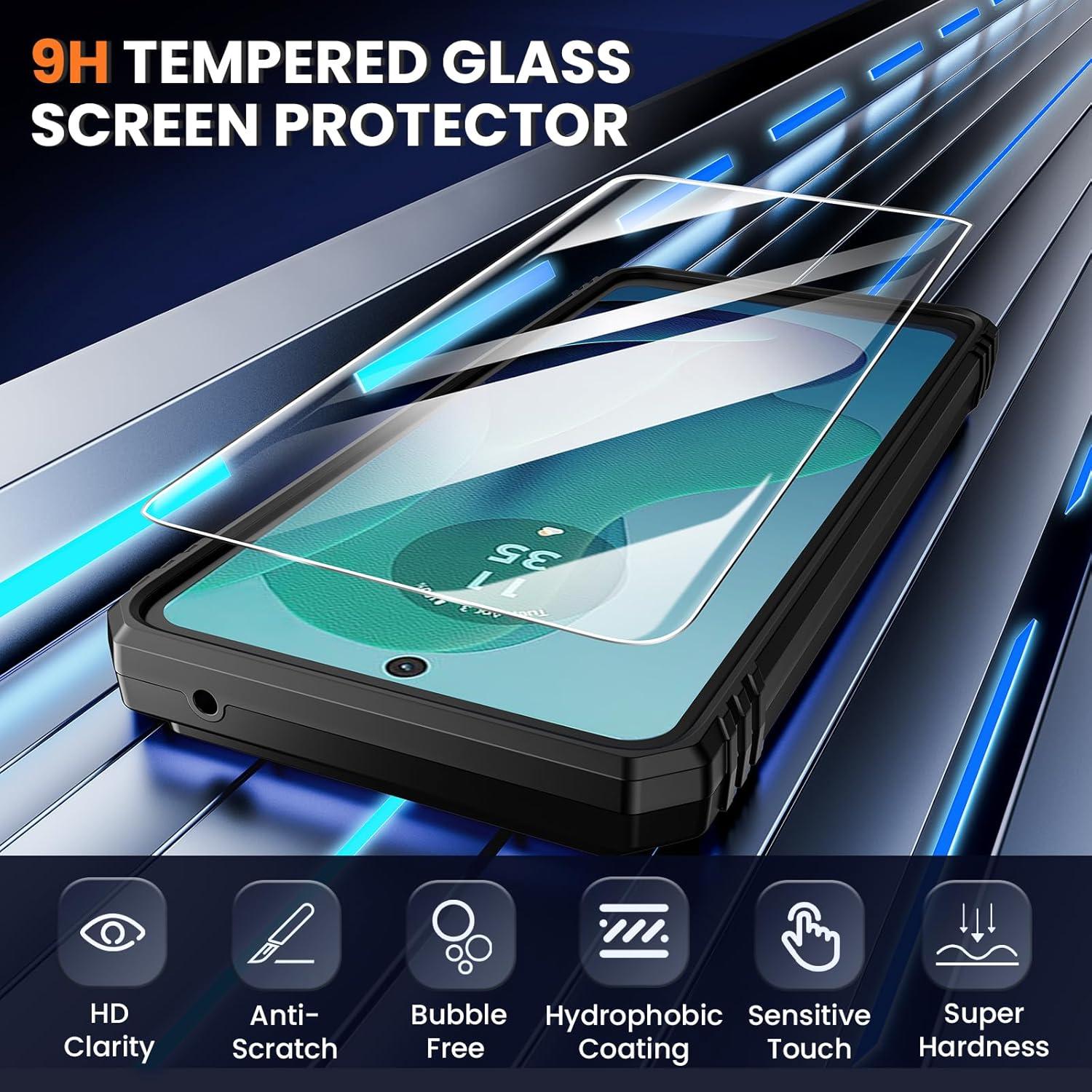 Funda Maxdara para Moto G 5G 2024 con Soporte y Protector