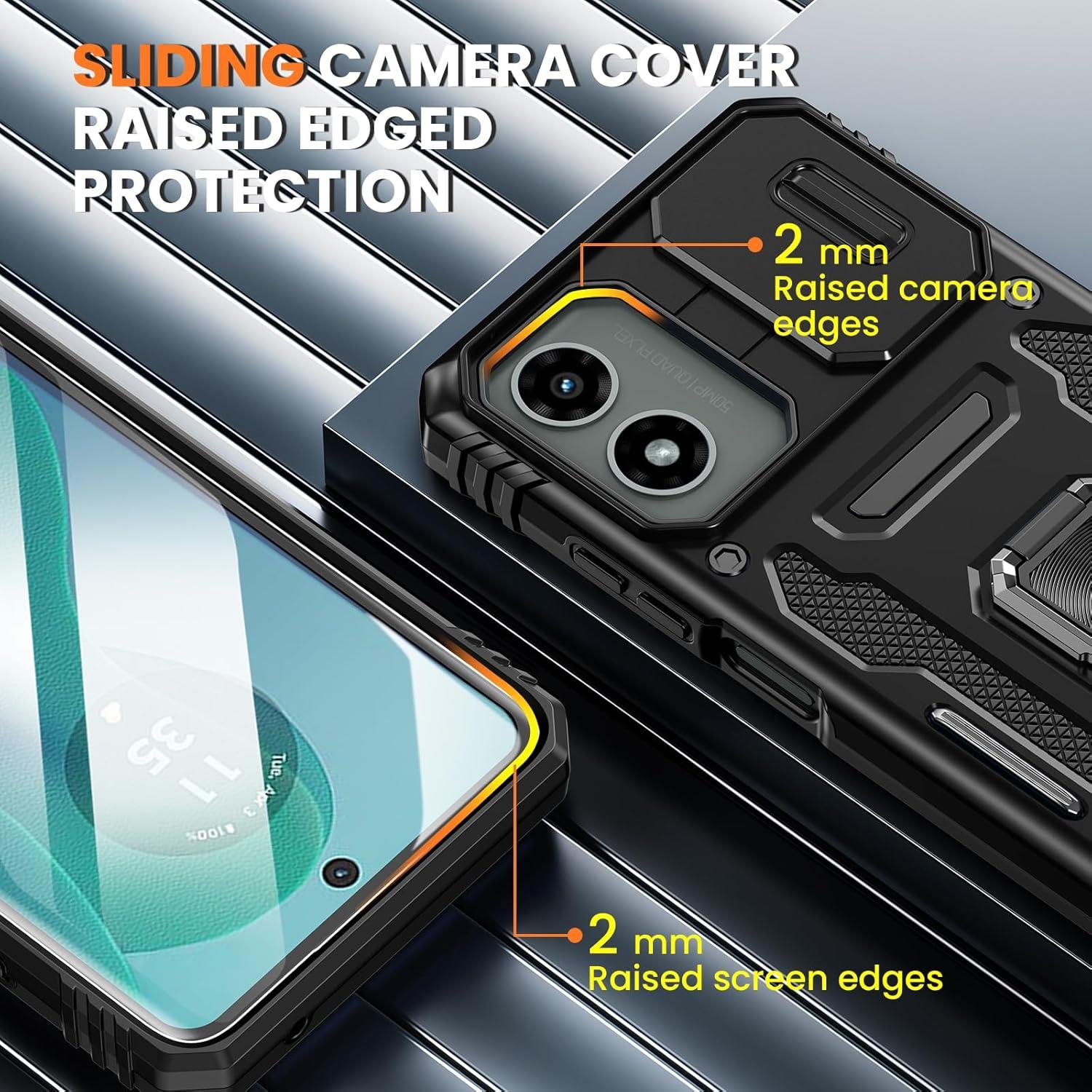 Funda Maxdara para Moto G 5G 2024 con Soporte y Protector