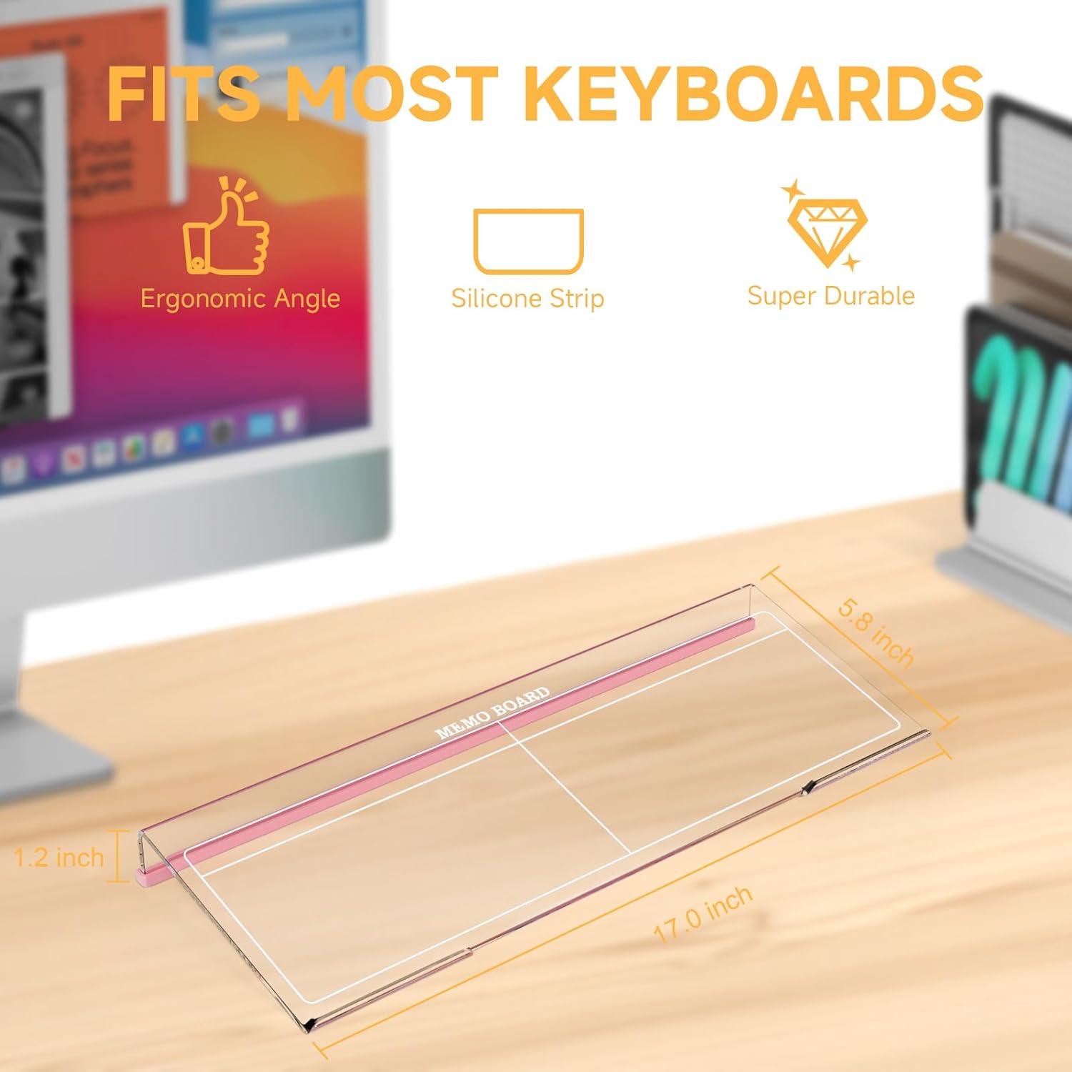 Soporte de Teclado Ergonómico Rulyyo 43.18 cm Transparente