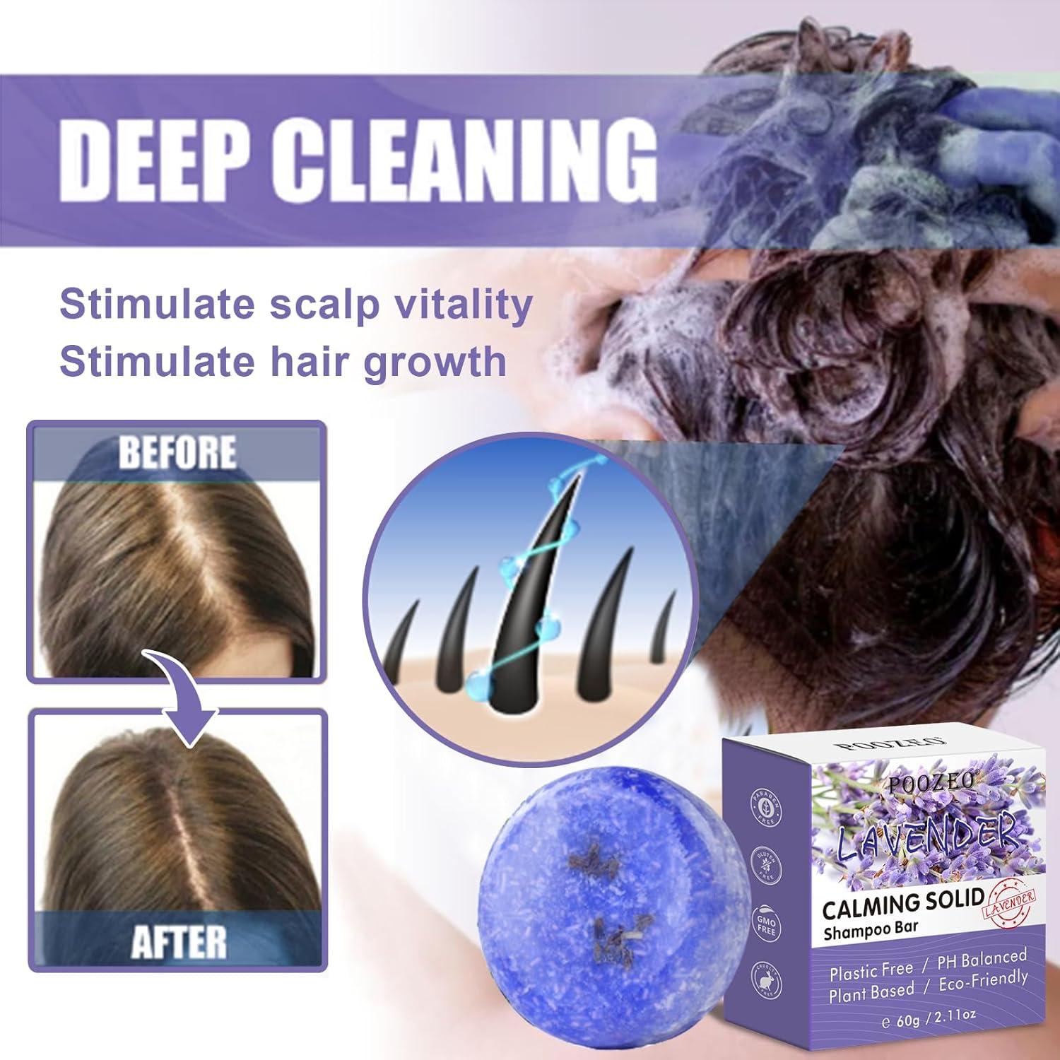 Paquete de 2 Jabones Sólidos de Champú Lavanda DBEAUTYM