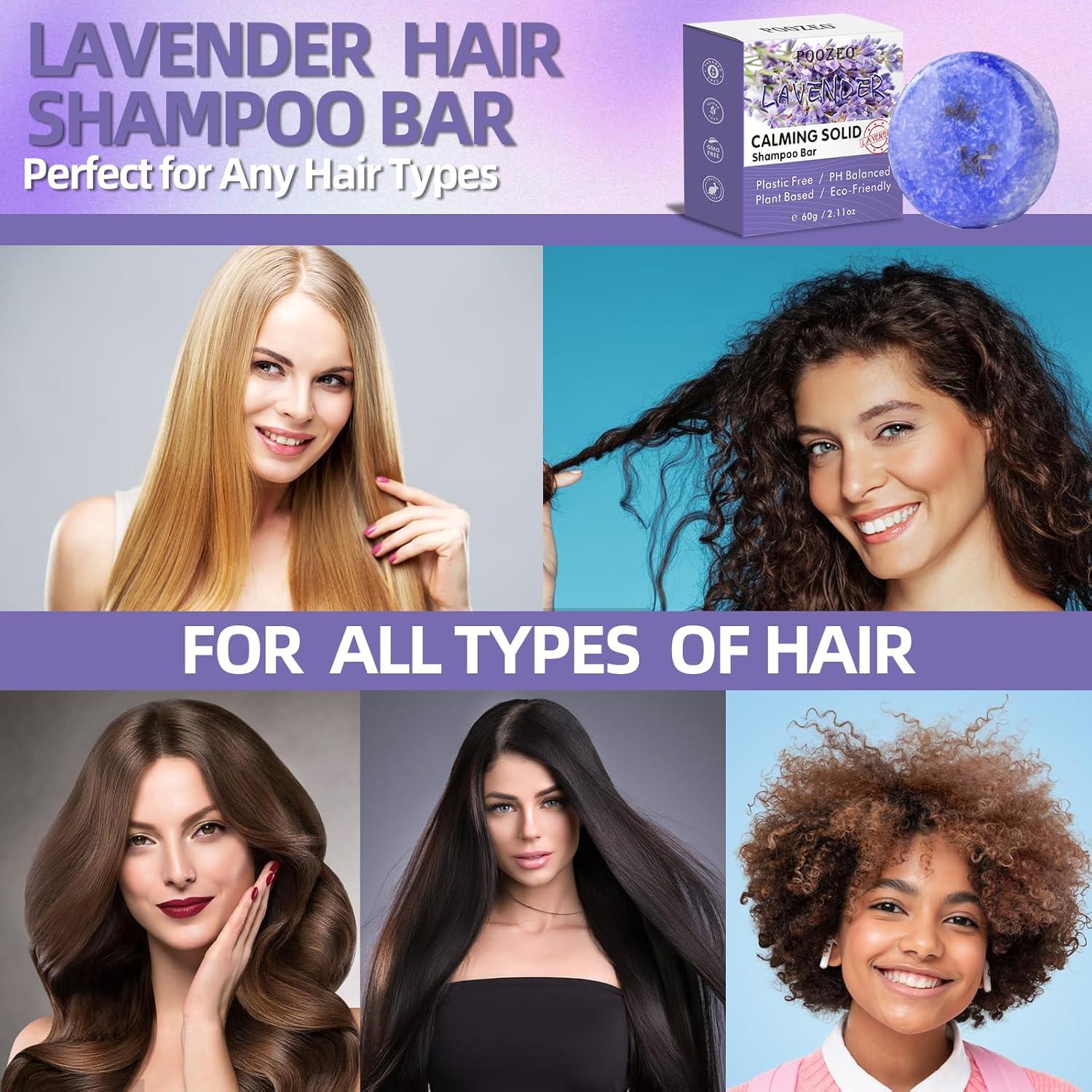 Paquete de 2 Jabones Sólidos de Champú Lavanda DBEAUTYM