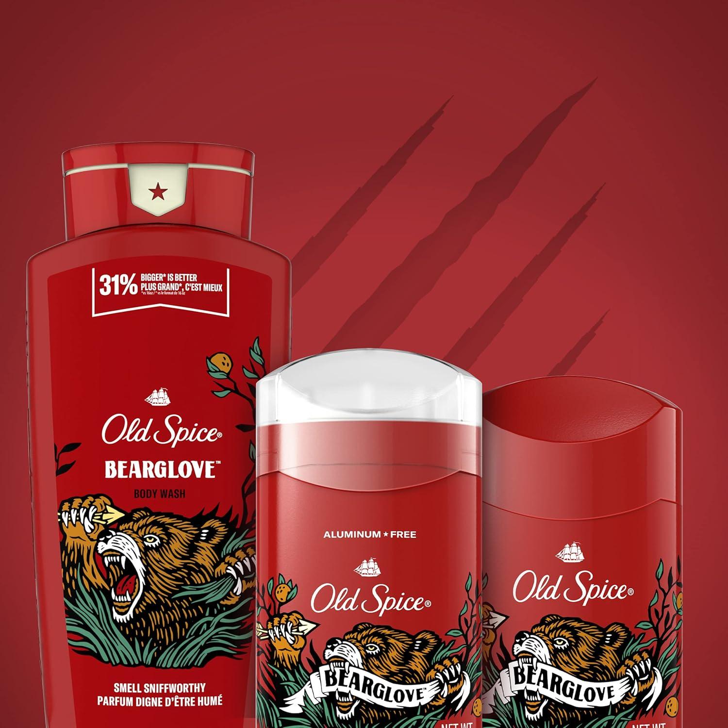 Gel de Baño Old Spice Bearglove 887 ml - Fragancia Manzana